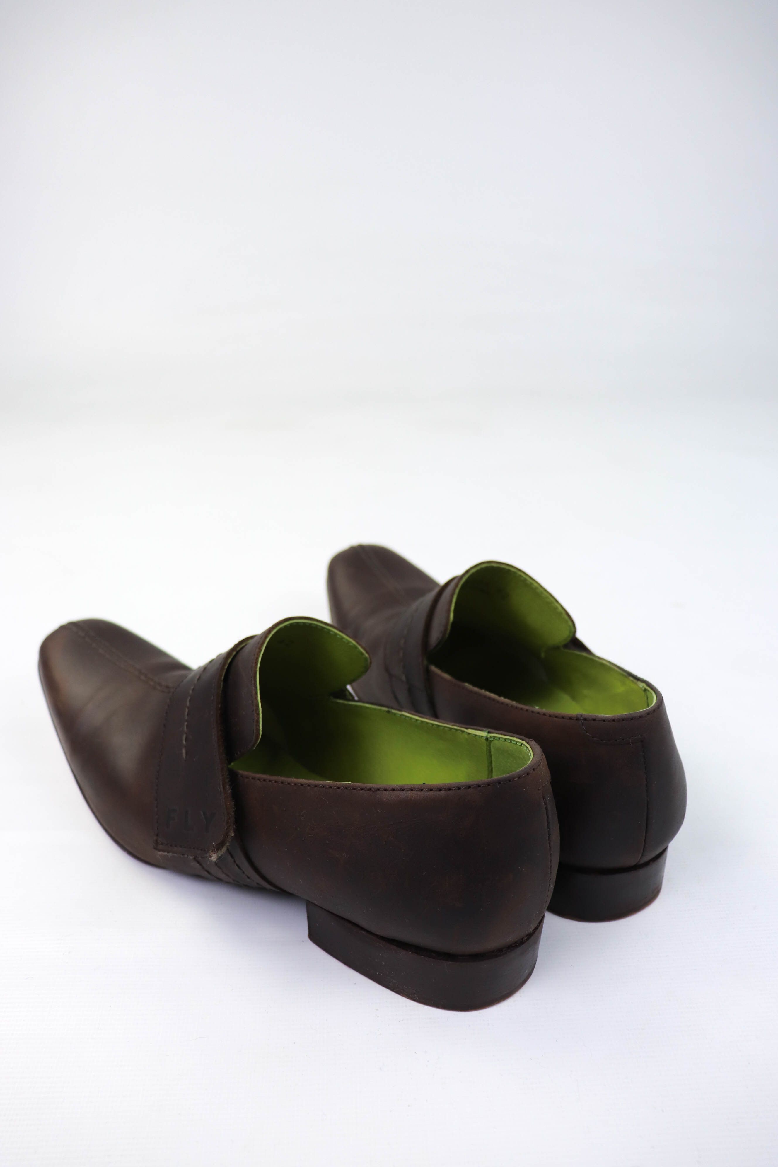 Fly London FLY London Vintage Dark Brown Leather Velcro Derby Shoes Size US 9 / EU 42 - 5 Thumbnail