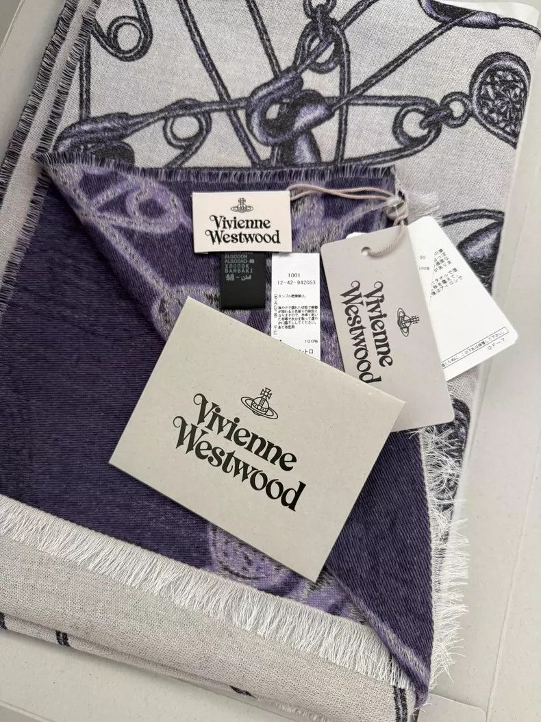 Vivienne Westwood Vivienne Westwood Double-sided pin Saturn purple long scar Size ONE SIZE - 1 Thumbnail
