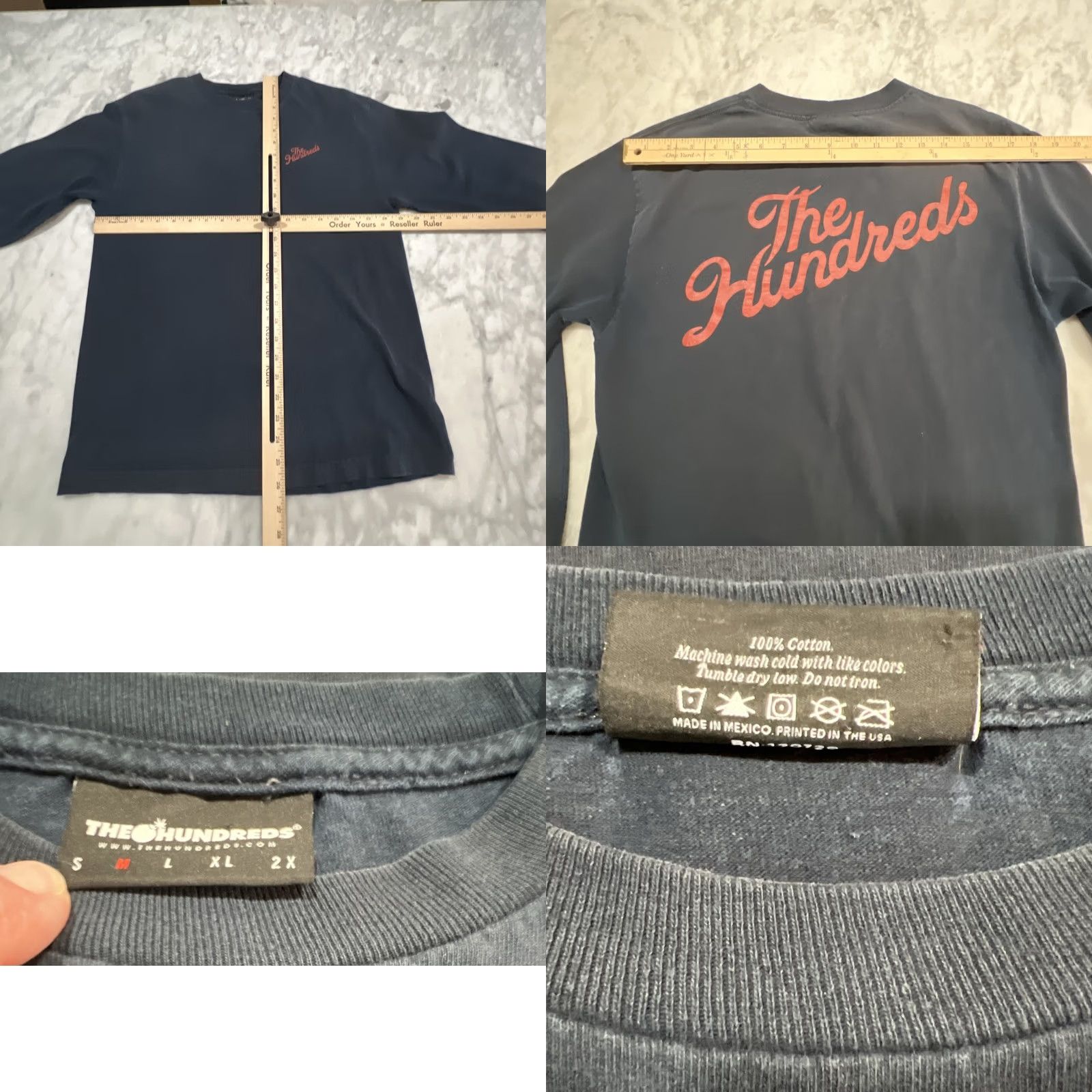 The Hundreds The Hundreds Graphic T Shirt Men’s M Black Long Sleeve Size US M / EU 48-50 / 2 - 8 Thumbnail