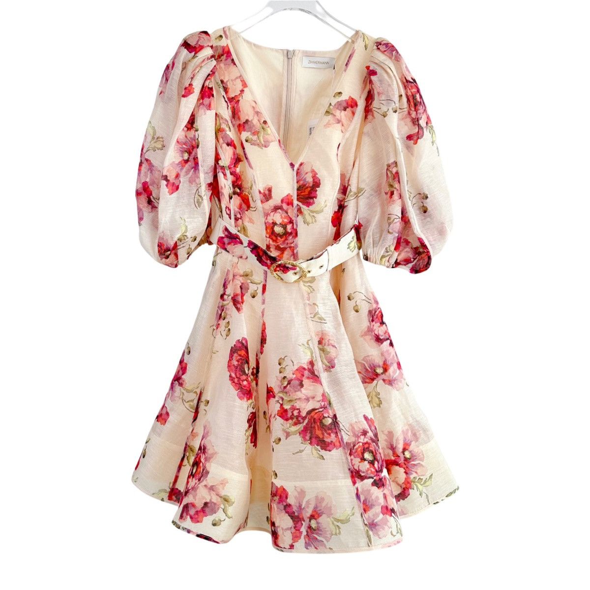 Zimmermann Zimmermann High Tide Puff Sleeve Mini Dress Size M / US 6-8 / IT 42-44 - 2 Thumbnail