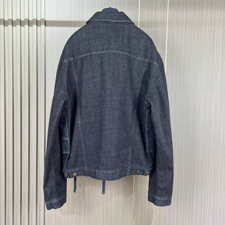 Louis Vuitton Louis Vuitton Louis Vuitton Logo Denim Jacket with Straps- Size US XXL / EU 58 / 5 - 2 Thumbnail