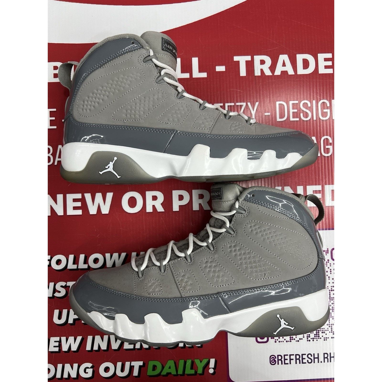 Jordan Brand Air Jordan 9 Retro Cool Grey Size 10.5M HV4794-011 Size US 10.5 / EU 43-44 - 4 Thumbnail