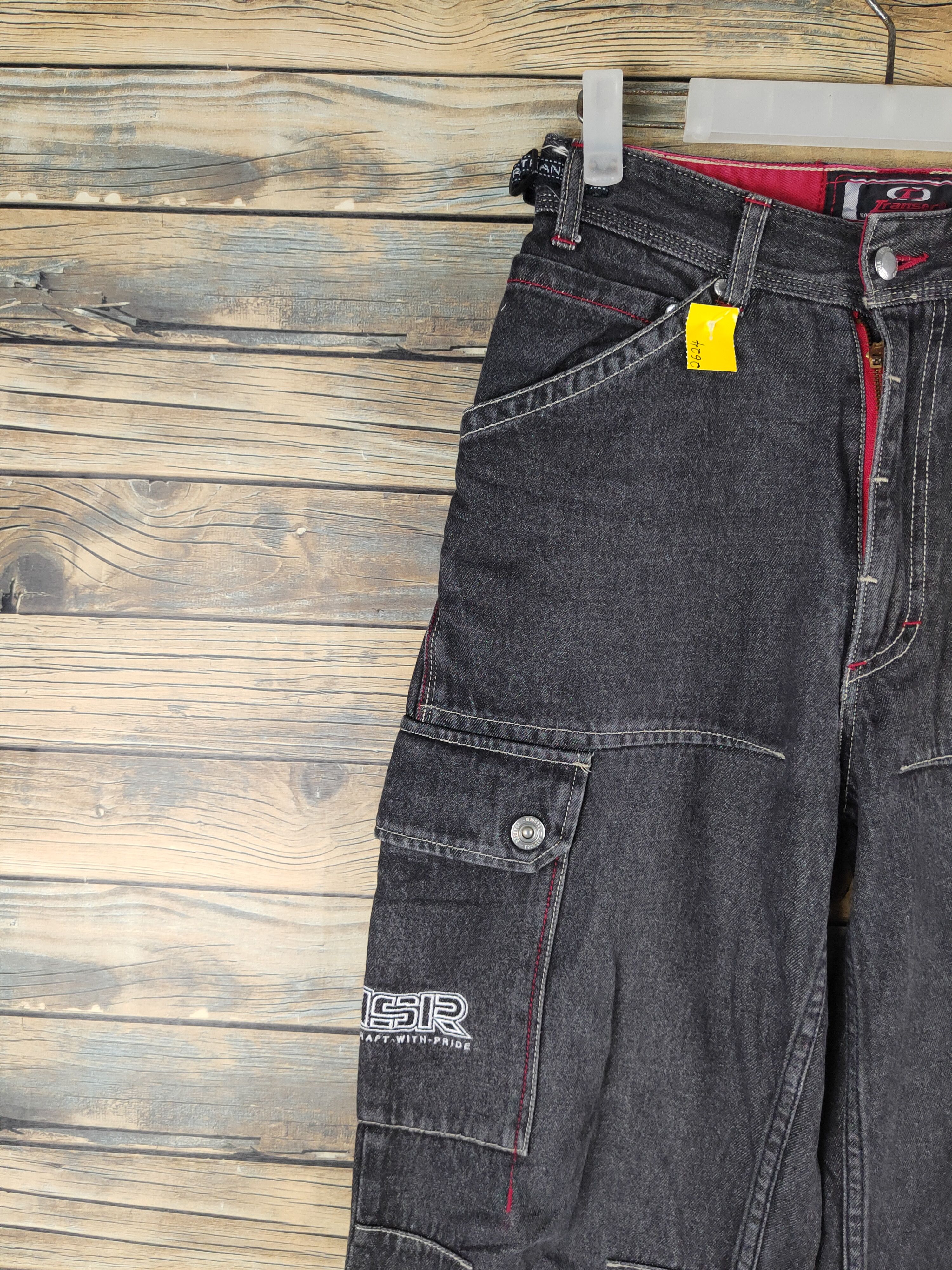 Shorty's Skateboards DL Transer Black Distressed Ripped Jeans #2624 Size US 27 - 4 Thumbnail