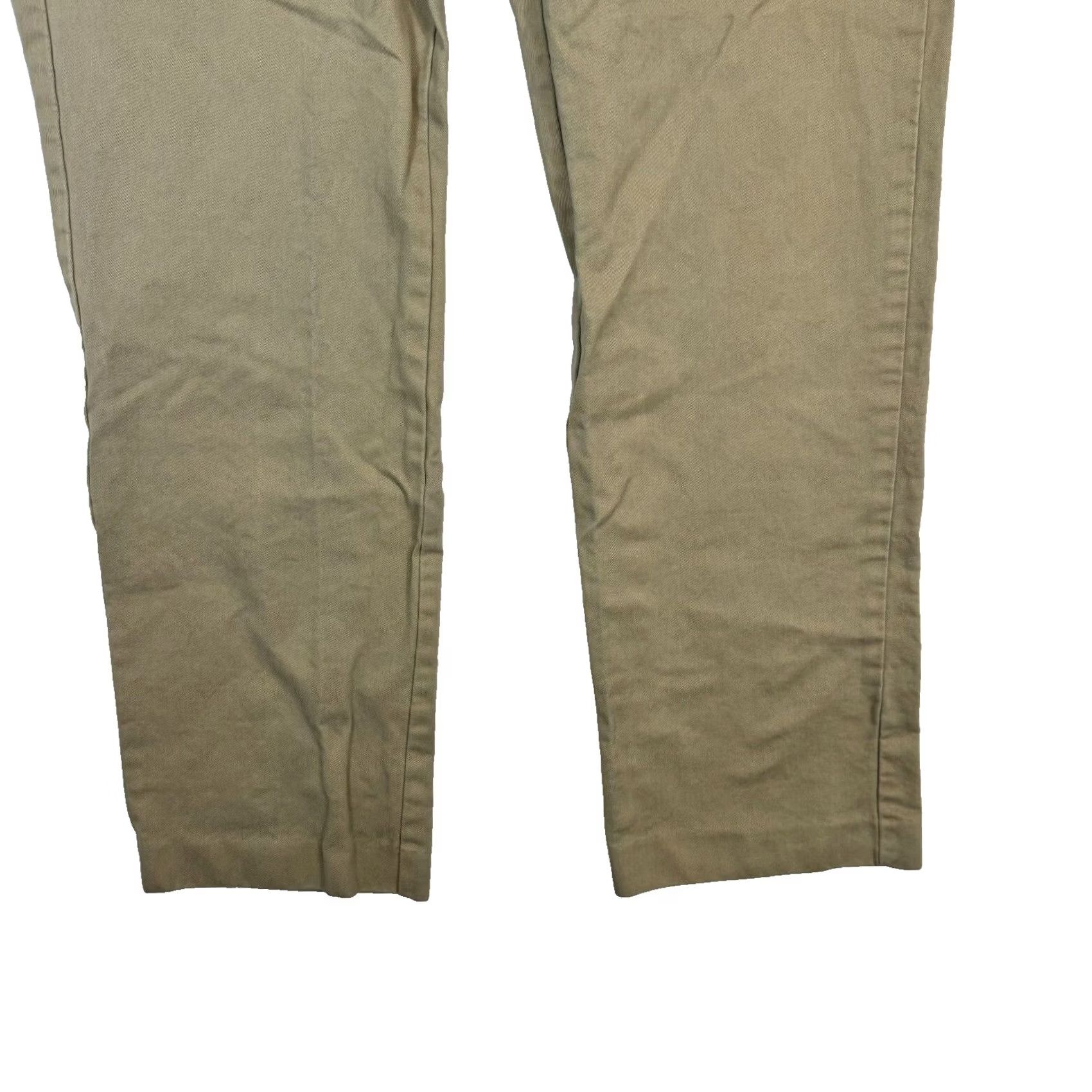J.Crew J.Crew Essential Chino Pants 33W Khaki Cotton Mid Rise Straight Leg Womens Size 24" / US 00 / IT 34 - 3 Thumbnail