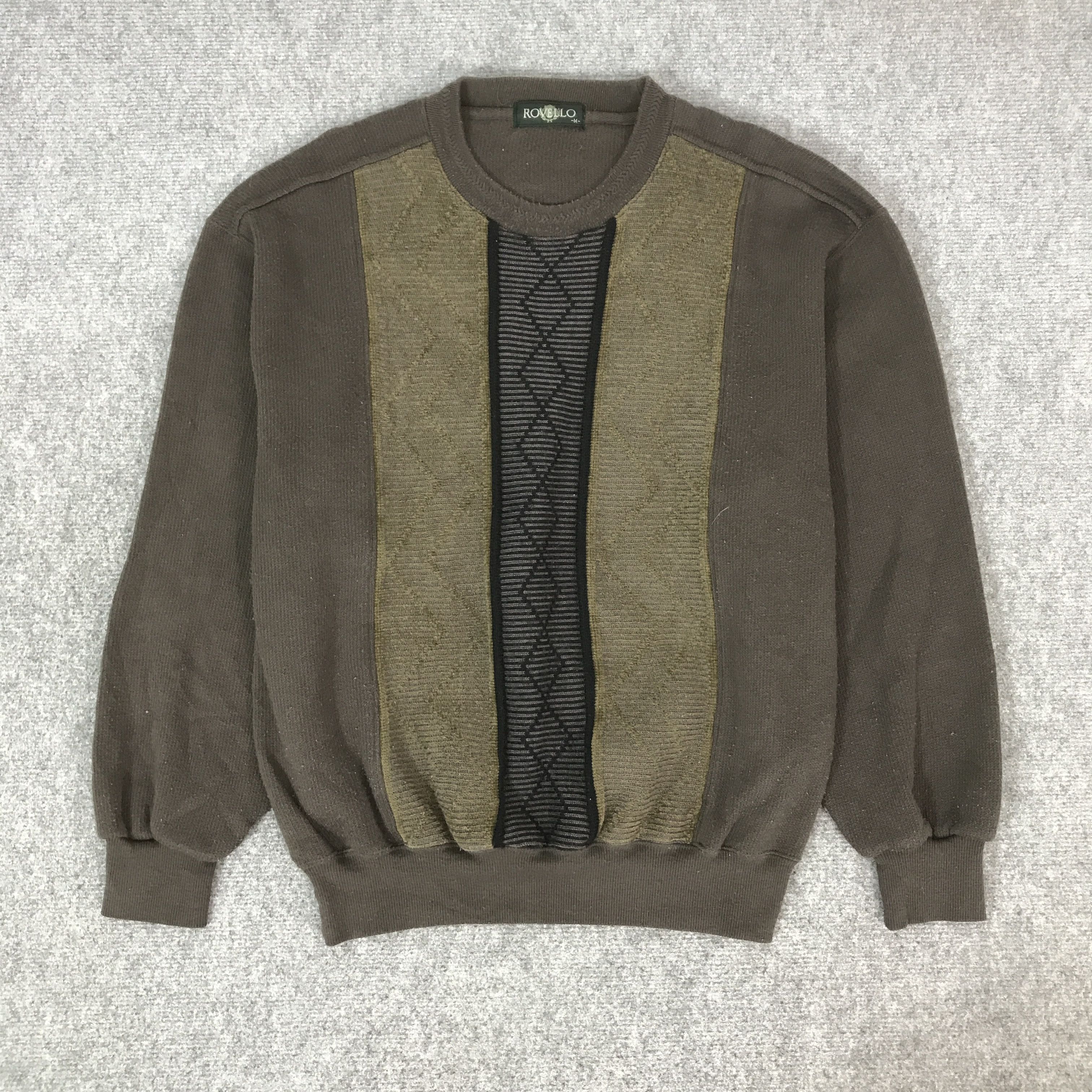 Japanese Brand ROVELLO PATCHWORK STYLE SWEATSHIRT K66B17 Size US M / EU 48-50 / 2 - 1 Thumbnail