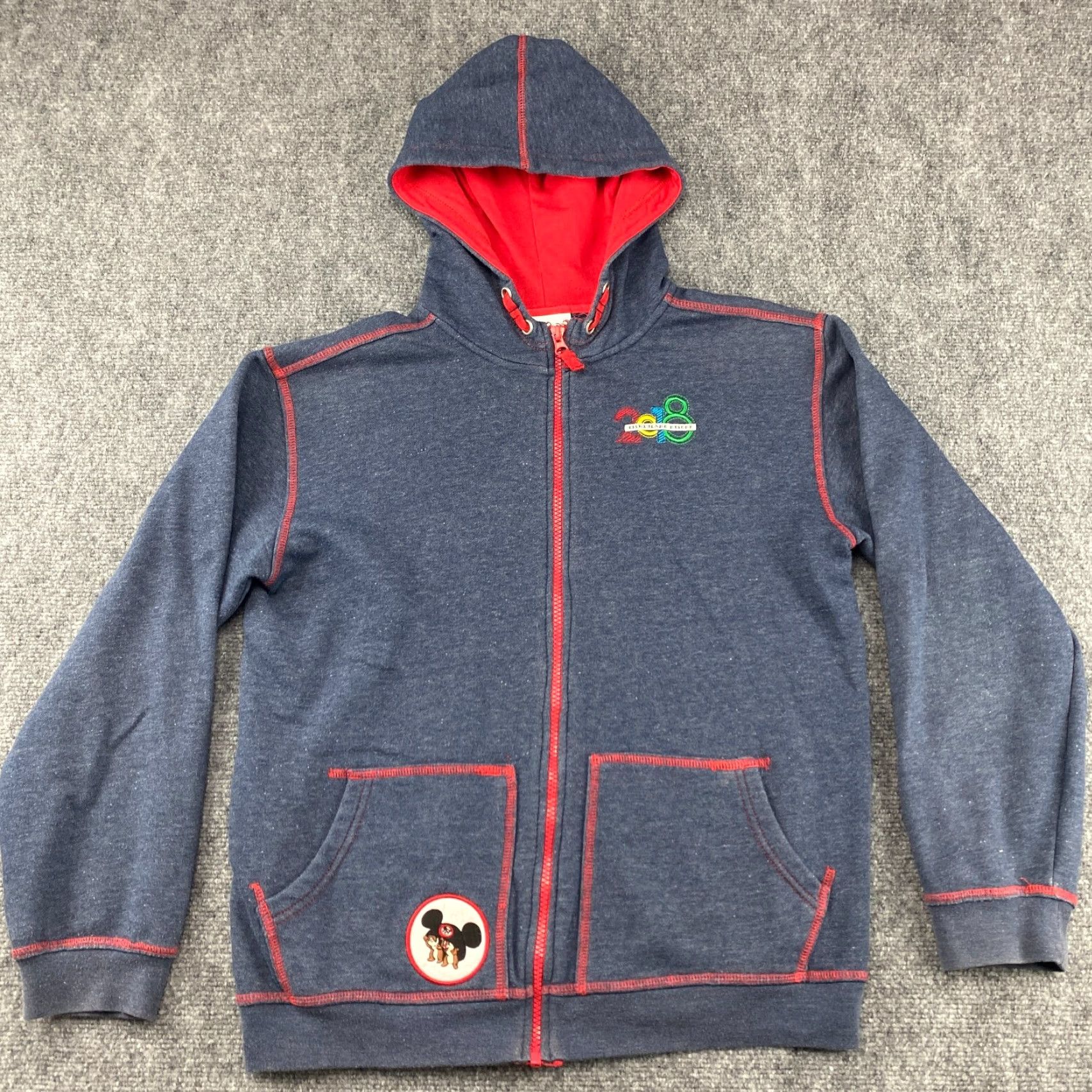 Disney Disney Parks Full Zip Hoodie Womens XL Embroidered Double Sided 2018 Size XL / US 12-14 / IT 48-50 - 2 Thumbnail