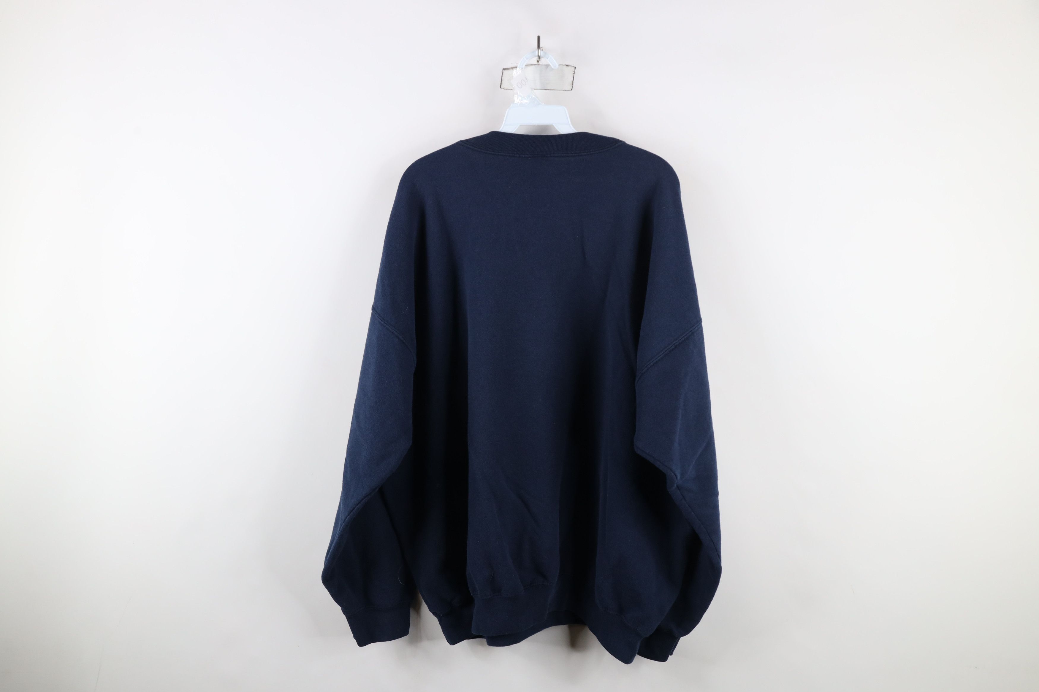 Vintage Vintage 90s Spell Out Bruce Beach California Sweatshirt Blue Size US XXL / EU 58 / 5 - 9 Thumbnail