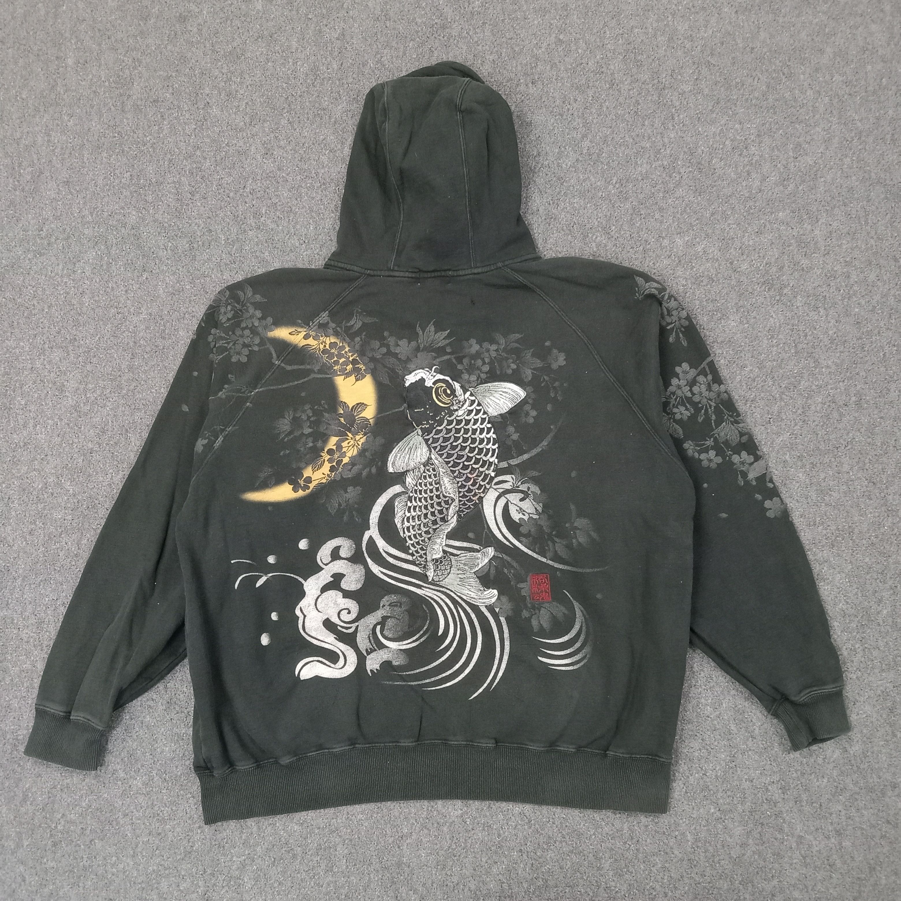 Japanese Brand Karakuri Tamashii Japanese Brand Sukajan Hoodies C242N17 Size US XXL / EU 58 / 5 - 1 Thumbnail