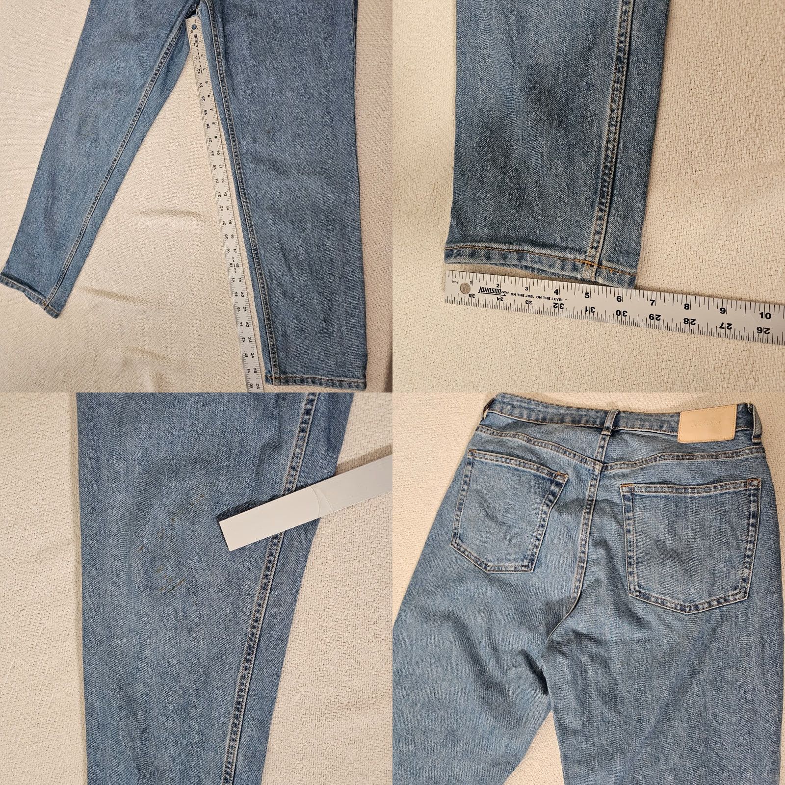 Everlane Everlane The Curvy Cheeky Jean Medium Wash Crop 28 Blue Cropped Jeans | Size 28 | Regular Fit Size 28" / US 6 / IT 42 - 8 Thumbnail