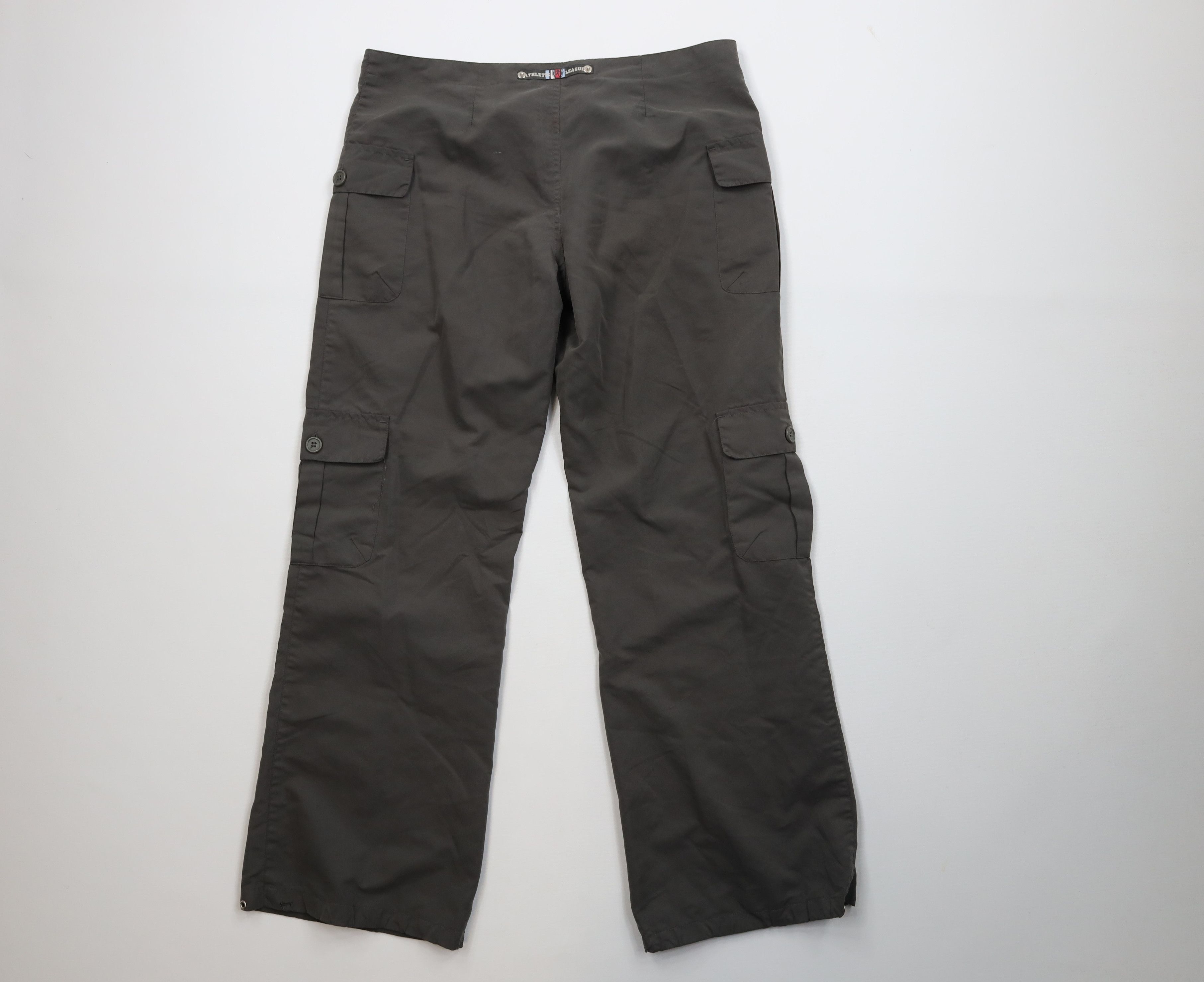 Vintage Vintage Y2K Streetwear Babydoll Flared Wide Leg Cargo Pants Size 30" / US 8 / IT 44 - 10 Thumbnail