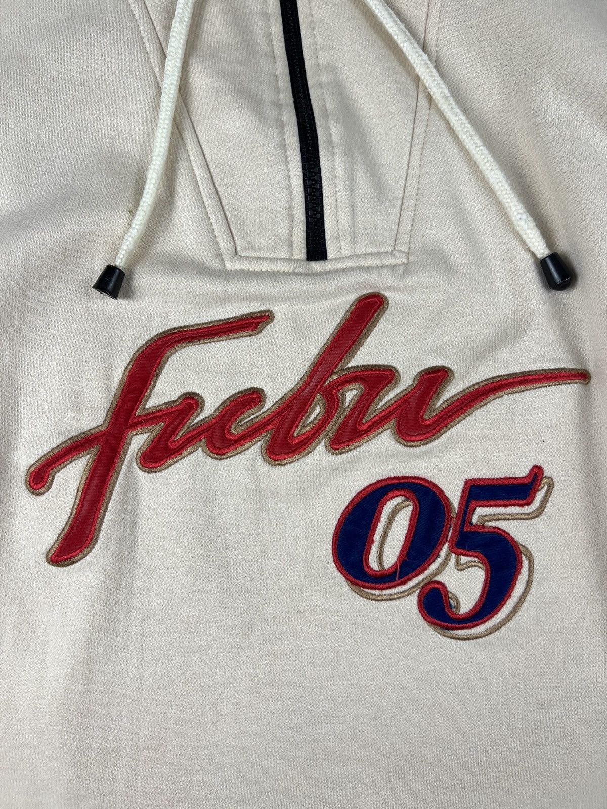 Fubu RARE 90s Vintage Fubu 05 Rap Logo 1/3 Zip Sweatshirt Size US XL / EU 56 / 4 - 4 Thumbnail