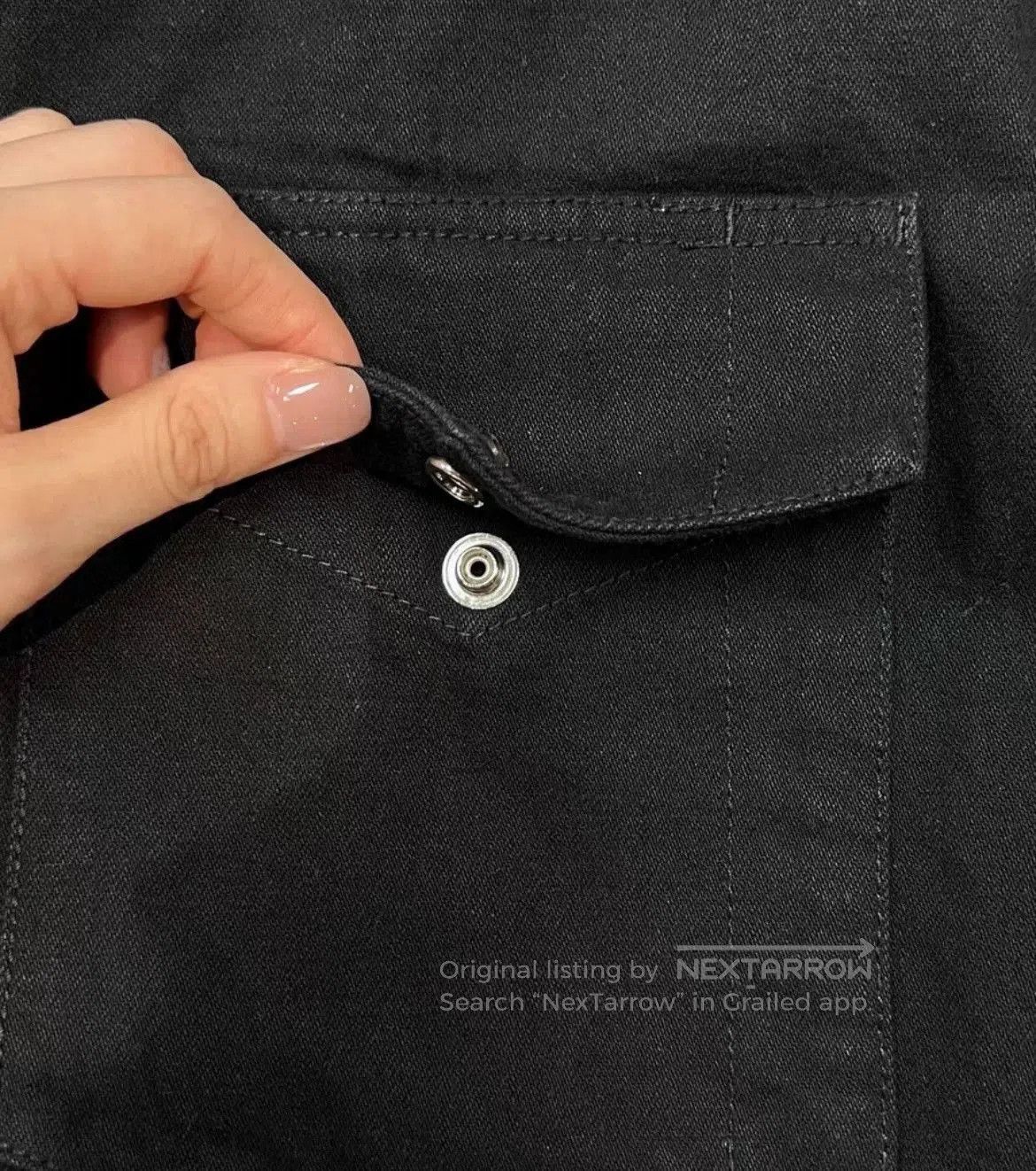 Chrome Hearts Chrome Hearts Denim Cross Leather Patchwork Shirt. Size US XL / EU 56 / 4 - 4 Thumbnail