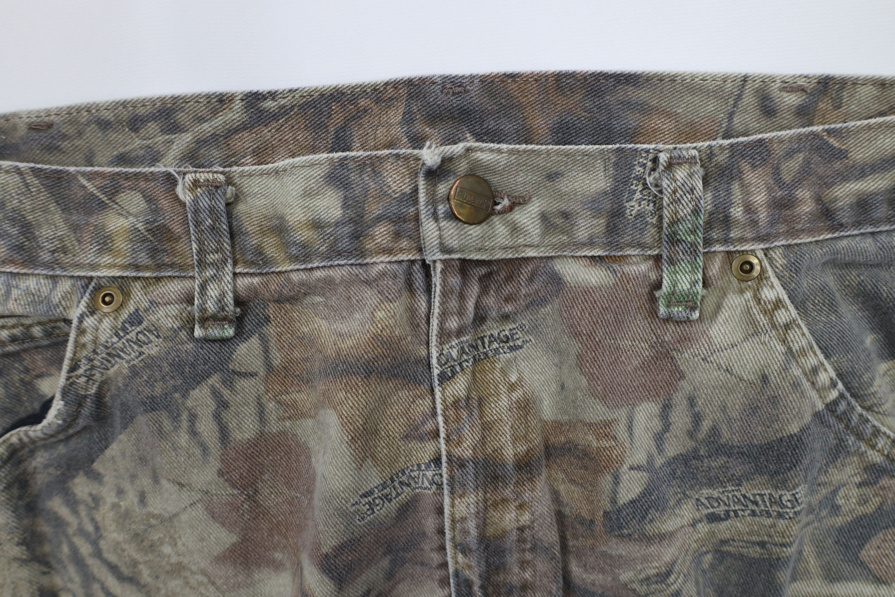 Vintage × Walls Vintage 90s Walls Advantage Timber Camouflage Denim Jeans Size US 34 / EU 50 - 8 Thumbnail