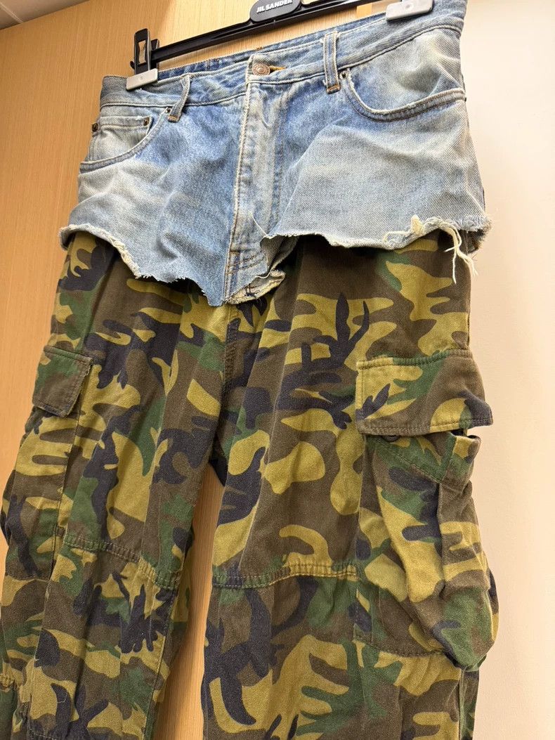 Balenciaga Balenciaga size XS Camouflage Fake Two-Piece Patchwork Den Size US 27 - 2 Thumbnail