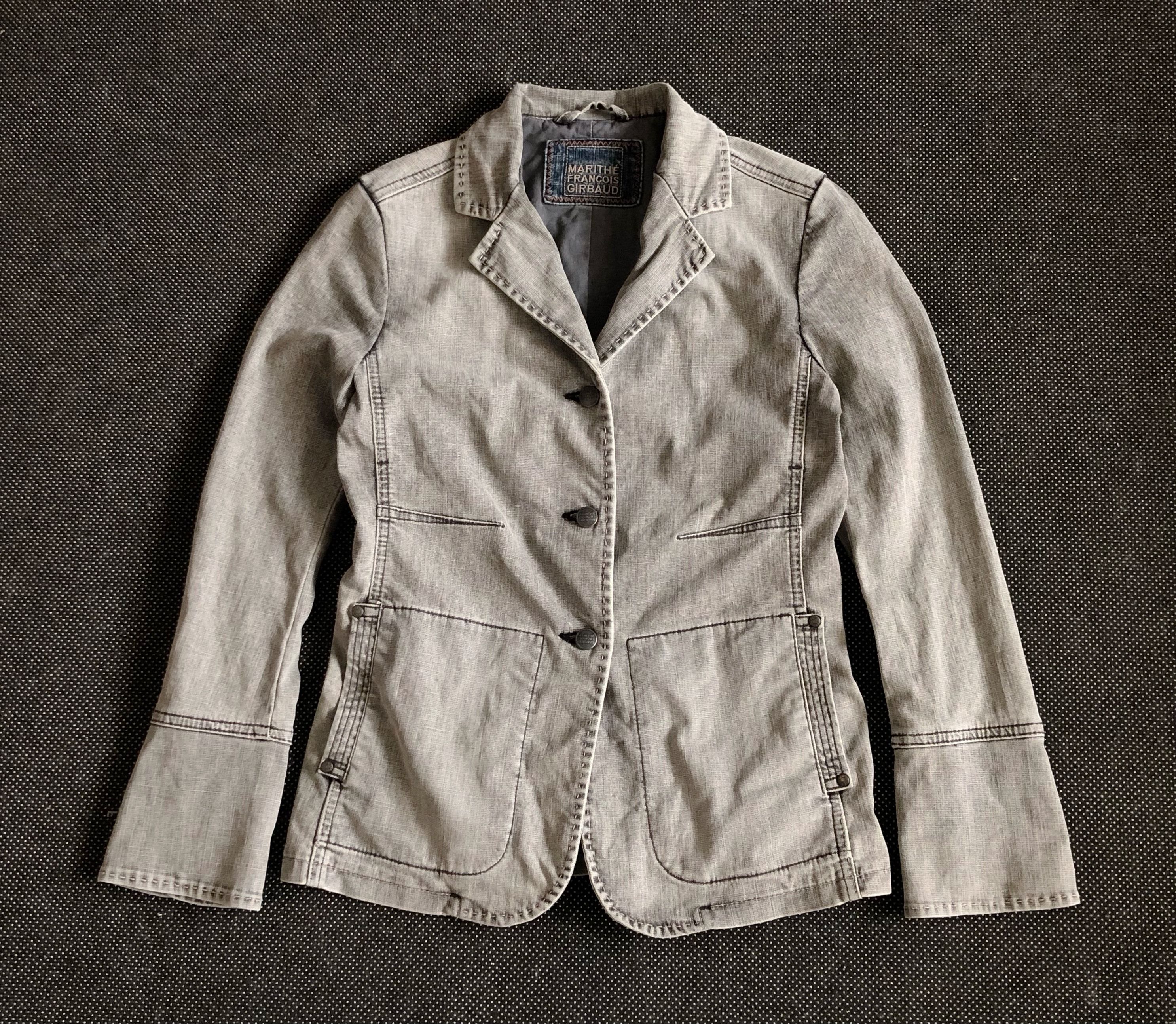 Marithe + Francois Girbaud × Vintage RARE🔥VINTAGE M.F. GIRBAUD DENIM JACKET Size XS / US 0-2 / IT 36-38 - 2 Thumbnail