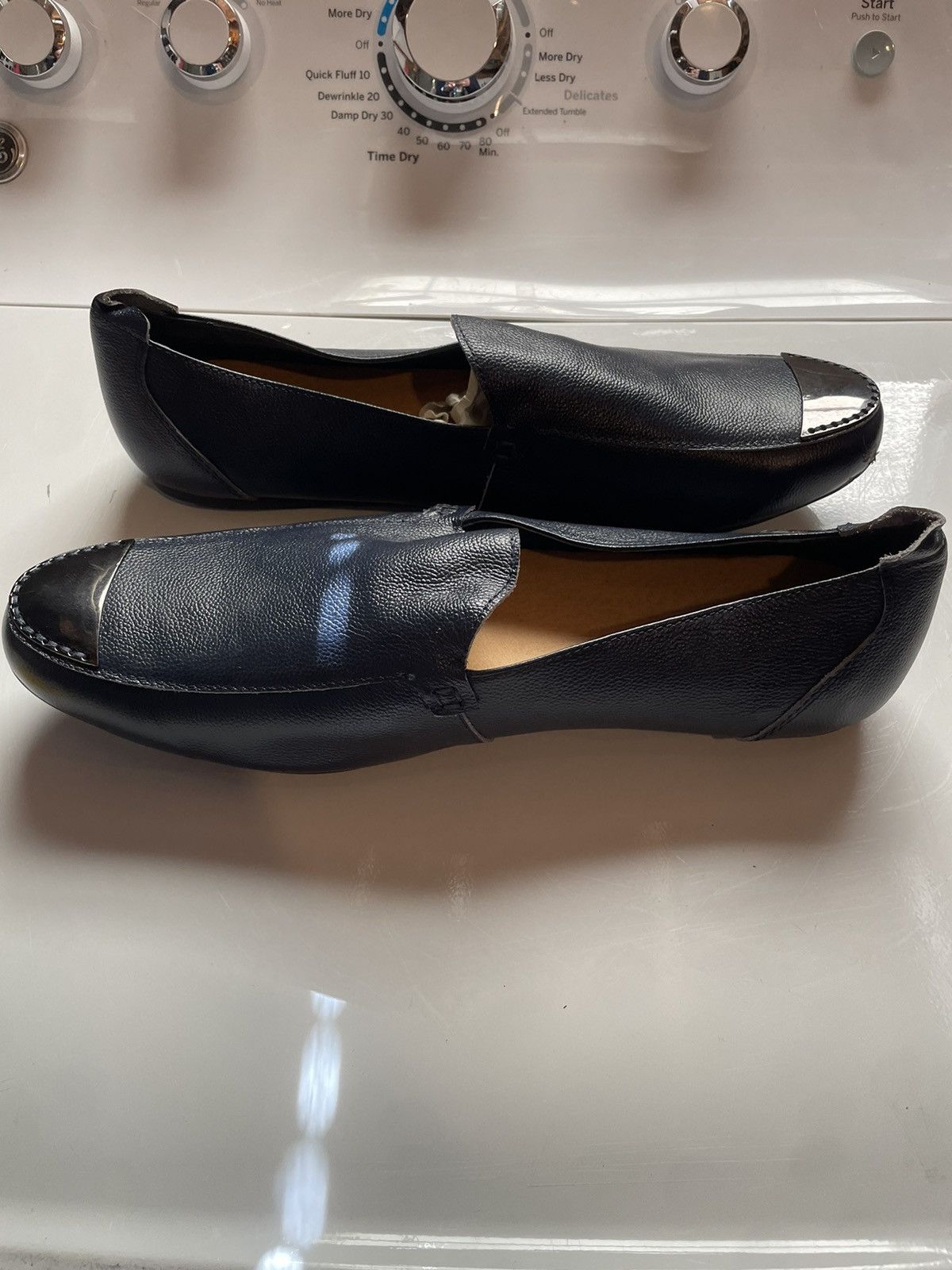 Versace Versace Slip On Leather Shoes, Blue (14) Size US 14 / EU 47 - 5 Thumbnail