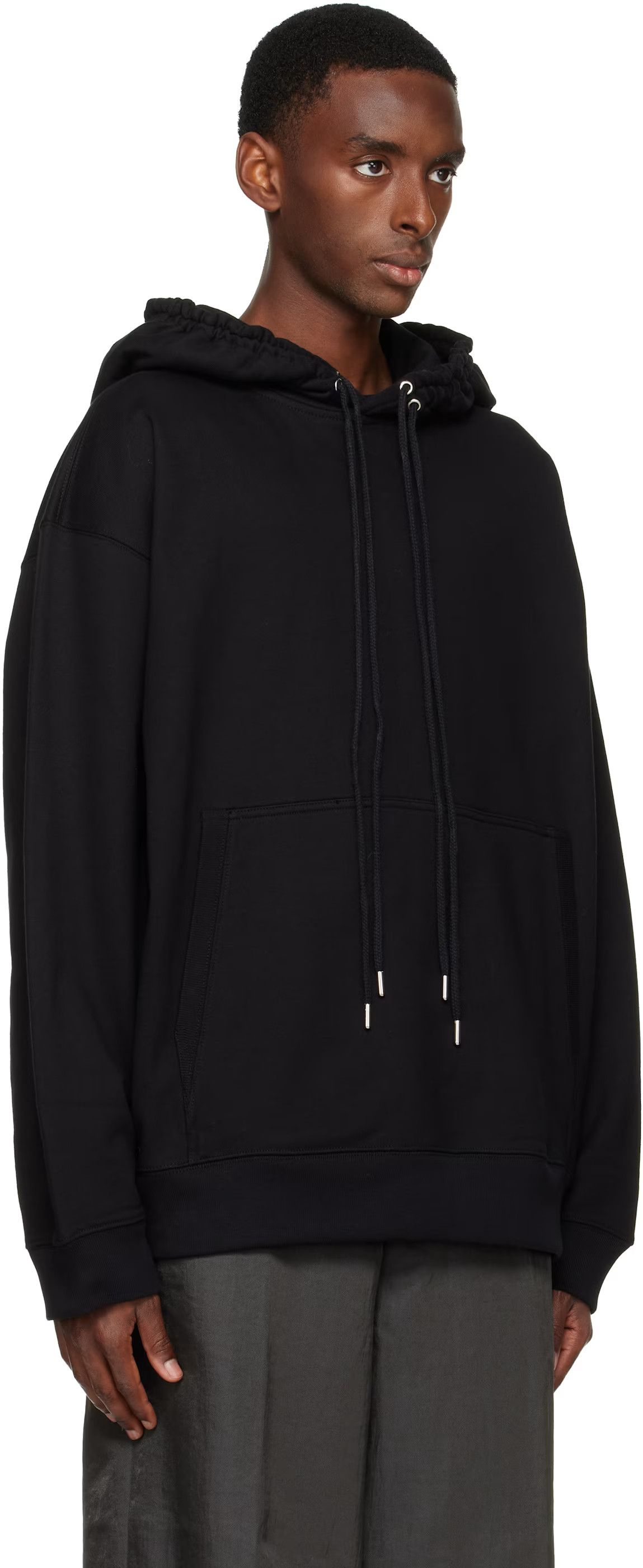 Dries Van Noten Dries Van Noten Drawstring Relaxed Hoodie Black Men Sz SMALL Size US S / EU 44-46 / 1 - 5 Thumbnail