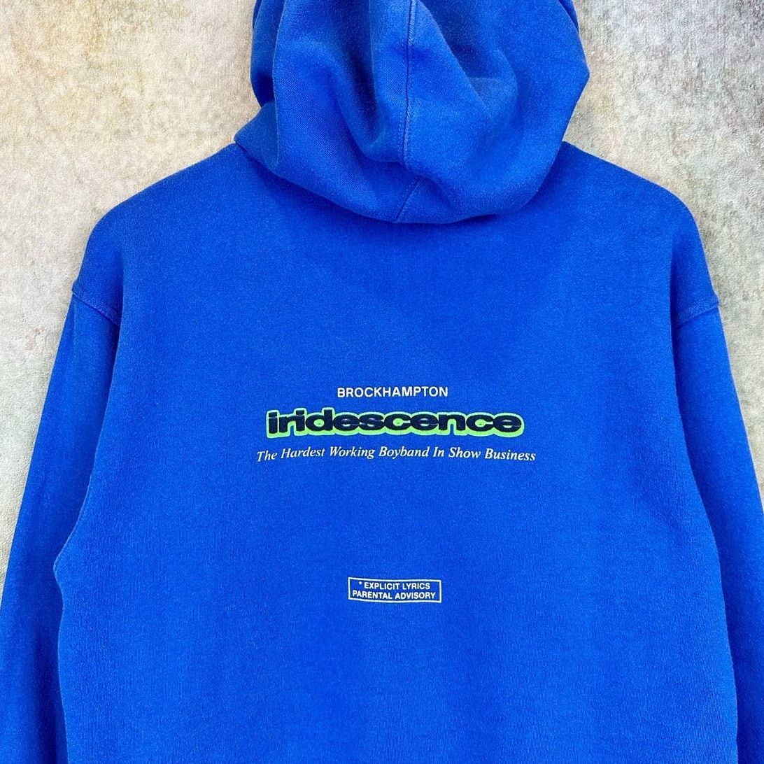 Rap Tees × Vintage Brochkampton Iridescence Blue Hoodie Sz M Rap Sweatshirt Size US M / EU 48-50 / 2 - 5 Thumbnail