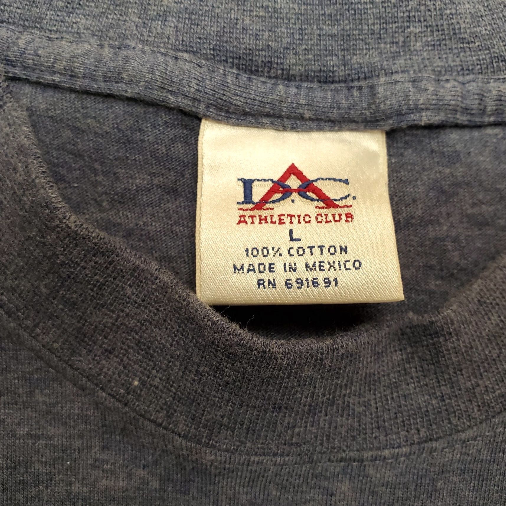 Vintage VINTAGE DC Athletic Club Shirt Mens L Blue Pocket 100% Cotton Casual TEE Size US L / EU 52-54 / 3 - 4 Thumbnail