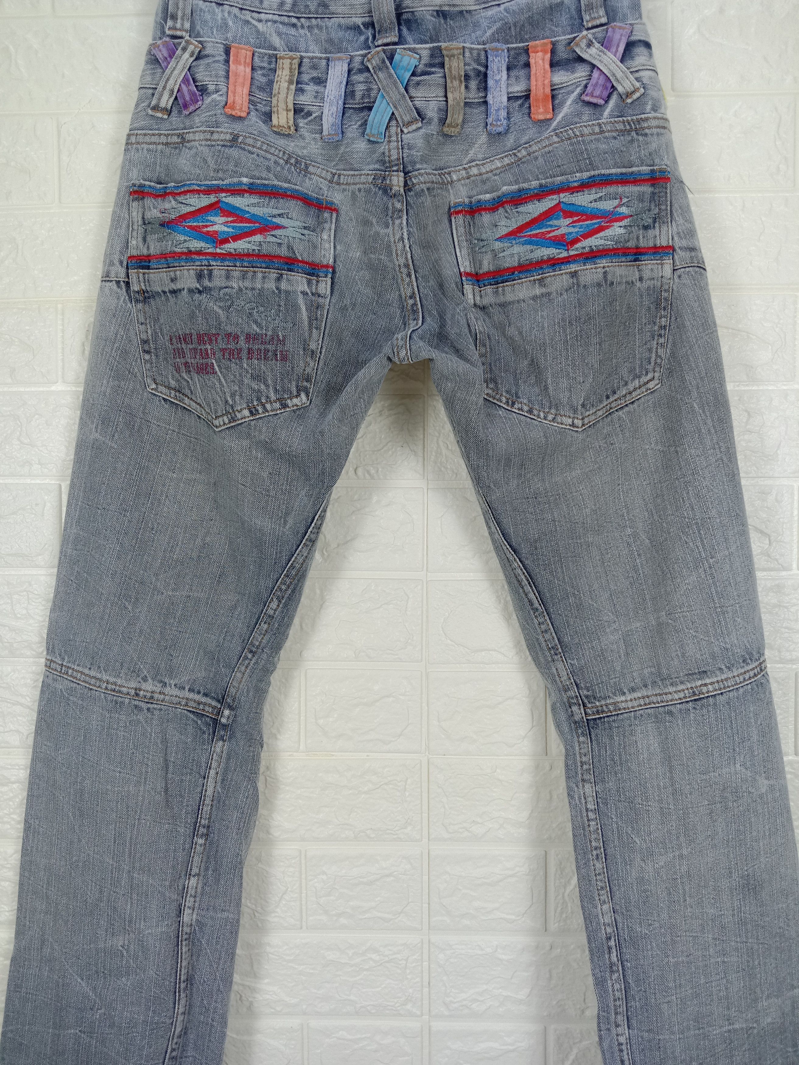 Japanese Brand Vintage Japanese Memory Special Double Waist Jeans Size US 30 / EU 46 - 9 Thumbnail