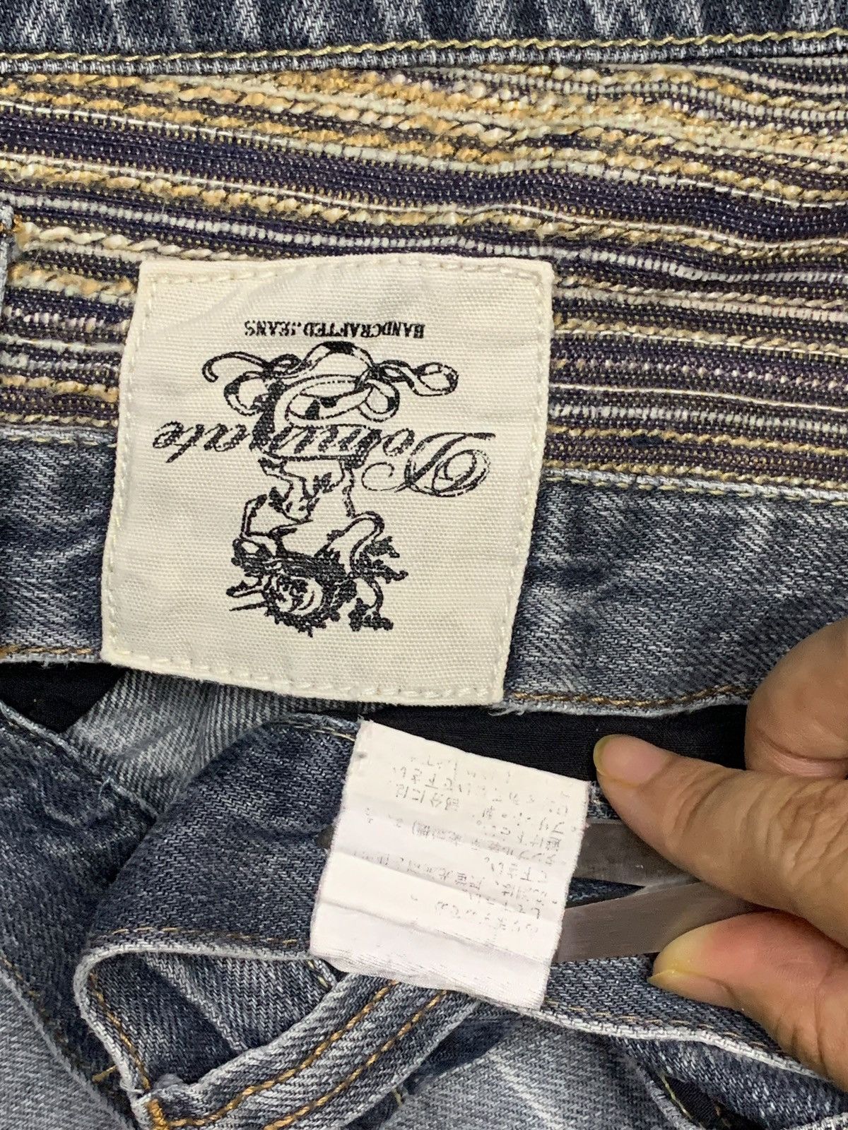 Japanese Brand Vintage Japanese Brand Faded Wash Handcrafted Style Jeans Size US 30 / EU 46 - 11 Thumbnail