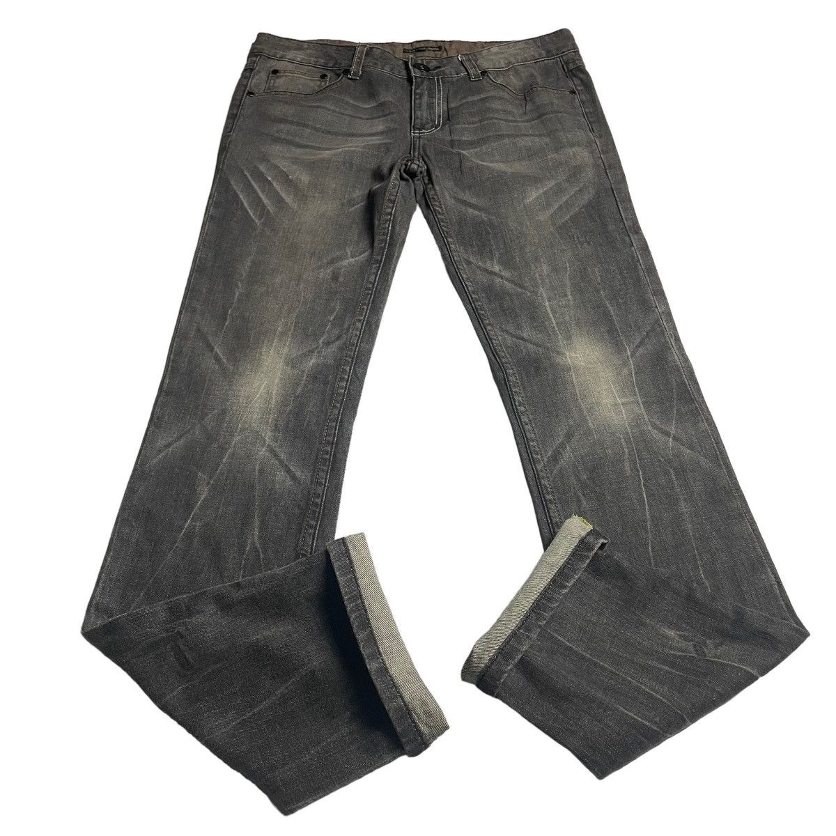 CIVARIZE 🇯🇵 VINTAGE GALVANIZE WASHED DENIM PANTS Size US 32 / EU 48 - 4 Thumbnail
