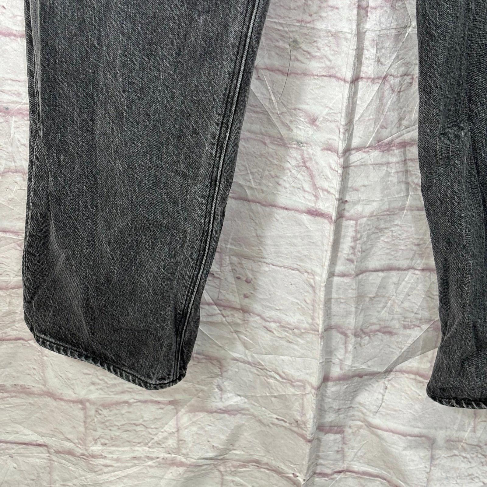 American Eagle Outfitters American Eagle Women’s Black Denim Jeans Size 8 Long Size 29" - 4 Thumbnail