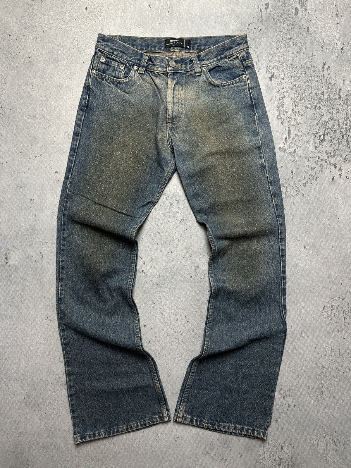 If Six Was Nine Casta & Puro Flared Denim Jeans Avant Garde Sz 28 Made In Ar Size 28" / US 6 / IT 42 - 1 Thumbnail