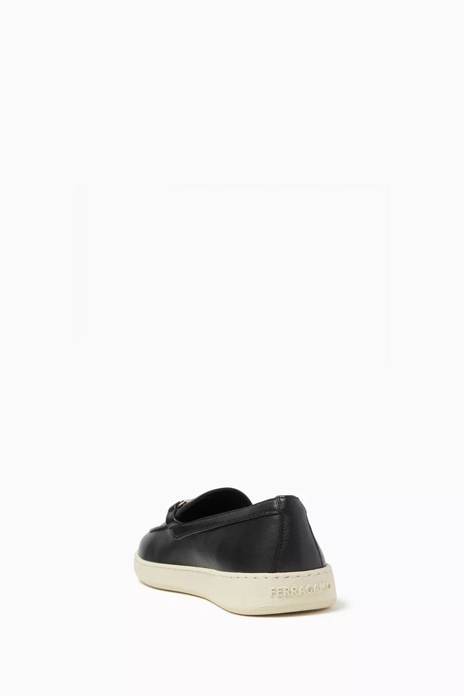Salvatore Ferragamo o1y0426 Loafers in Black Size US 10.5 / IT 40.5 - 2 Thumbnail