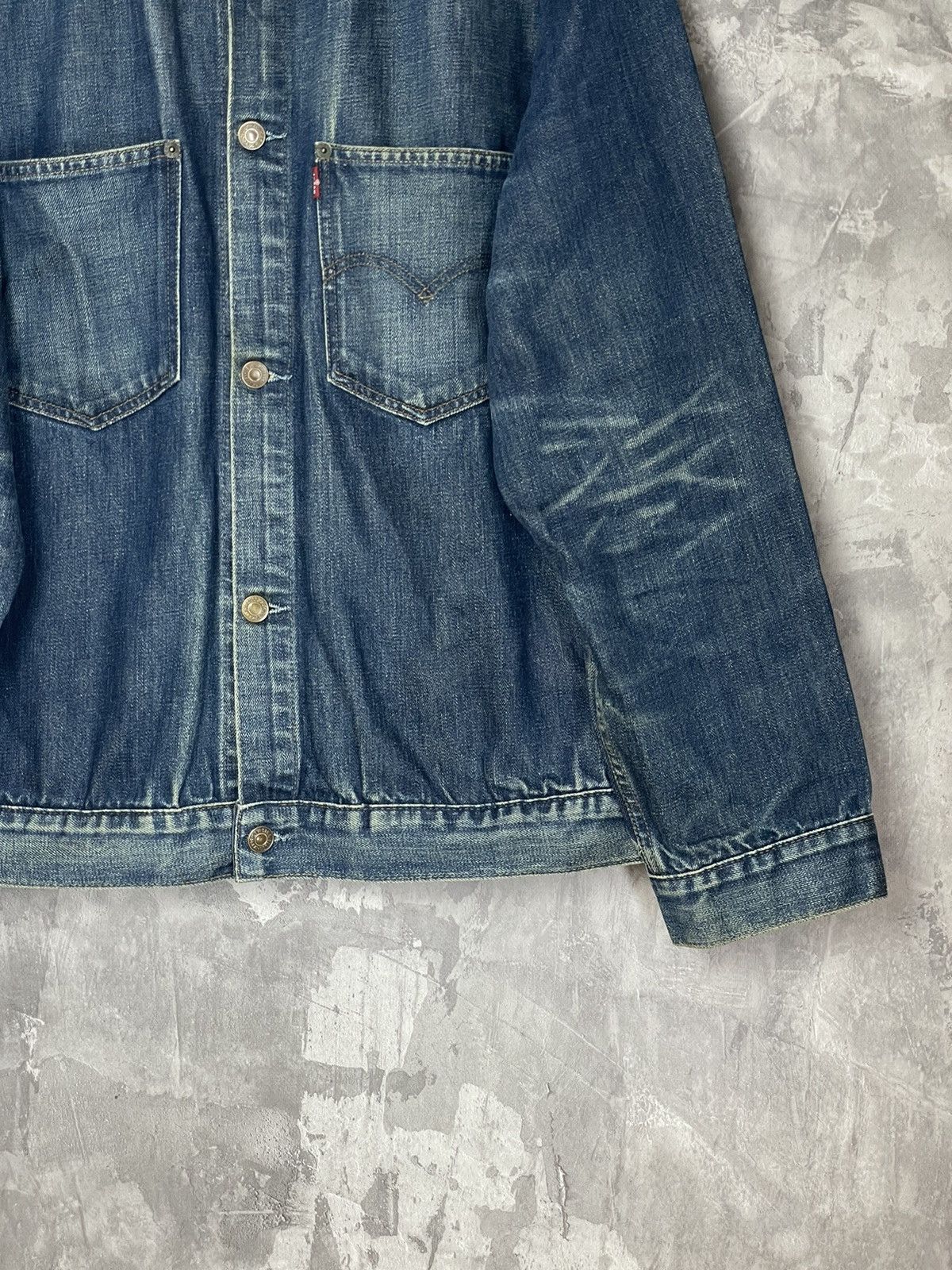Levi's CRAZY VINTAGE LEVIS DENIM Y2K 90s STREETWEAR JACKET Size US L / EU 52-54 / 3 - 6 Thumbnail