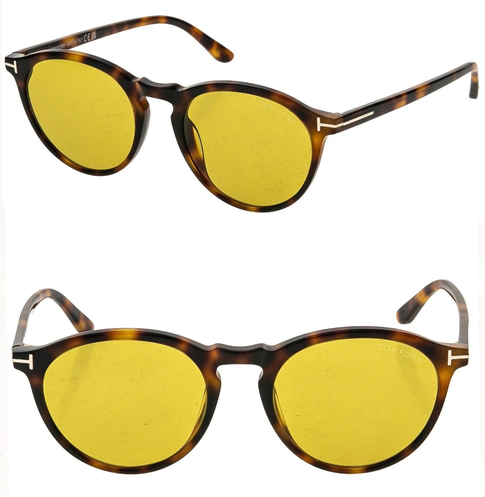 Tom Ford TOM FORD AURELE FT0904 53E Brown Yellow Sunglass 904 TF904 Size ONE SIZE - 1 Thumbnail