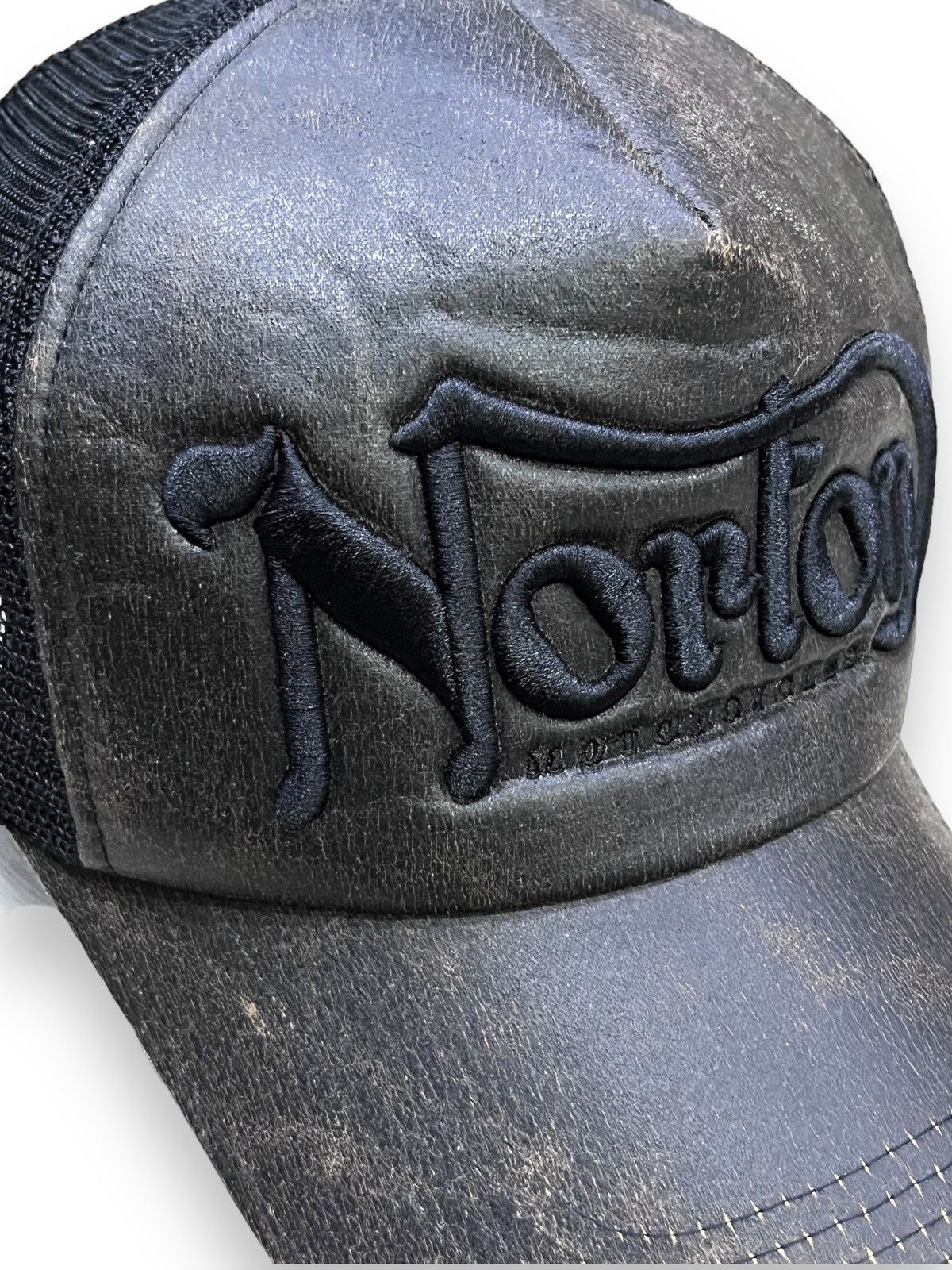 Norton 🔥Vintage 90’s NORTON MOTORCYCLES Good Oldies Trucker Hat Size ONE SIZE - 3 Thumbnail