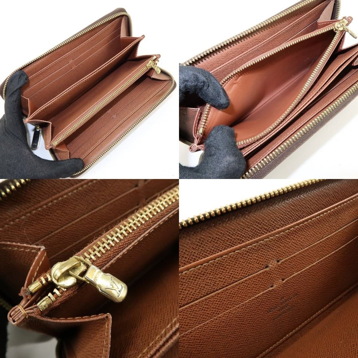 Louis Vuitton Louis Vuitton Monogram Zippy Wallet Brown Size ONE SIZE - 6 Thumbnail