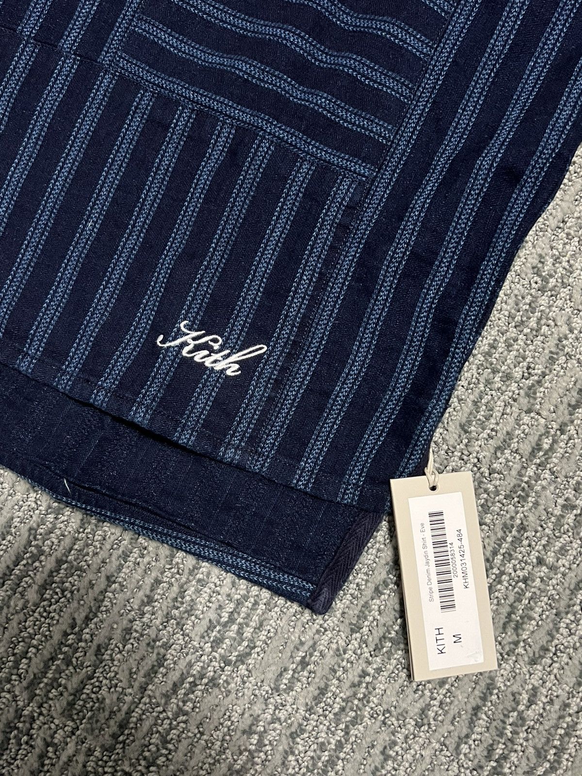 Kith Kith Stripe Denim Jaydin Button Up Shirt NEW Size Medium Size US M / EU 48-50 / 2 - 4 Thumbnail