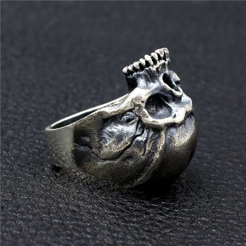 Jewelry Rock Skull Ring Size ONE SIZE - 5 Thumbnail