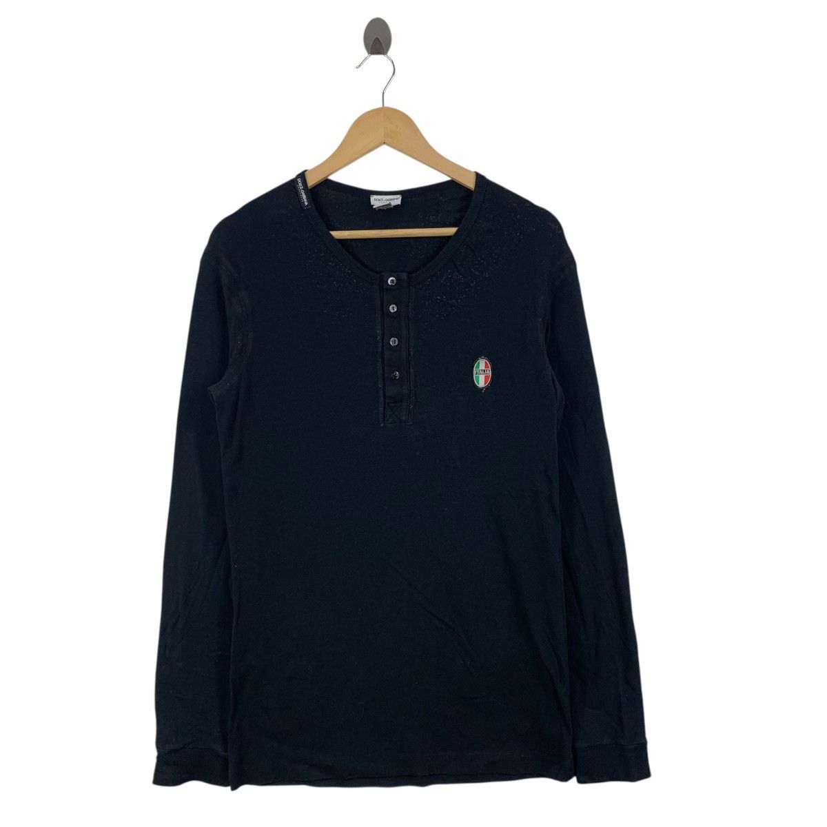 Dolce & Gabbana DOLCE AND GABBANA Underwear Calcio Italy Long Sleeve Tshirt Size US S / EU 44-46 / 1 - 1 Thumbnail