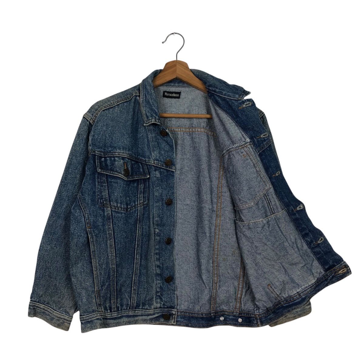 Japanese Brand 📌Vintage Trucker Denim Jacket Marucelossa Issey Miyake Size US M / EU 48-50 / 2 - 14 Thumbnail
