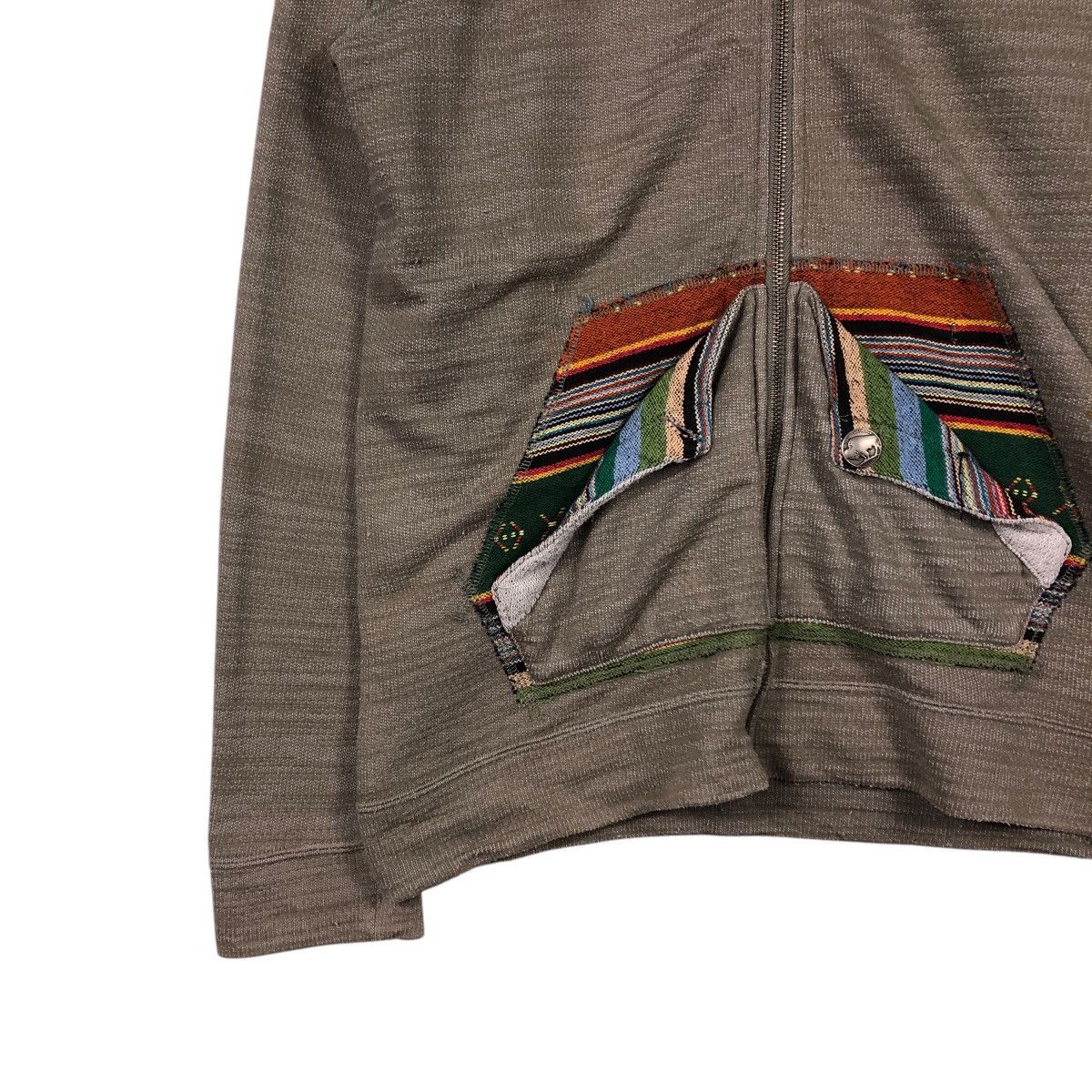 Japanese Brand Archive Culture Mix Hoodie Southwestern Woven Pocket Detail Size US L / EU 52-54 / 3 - 5 Thumbnail