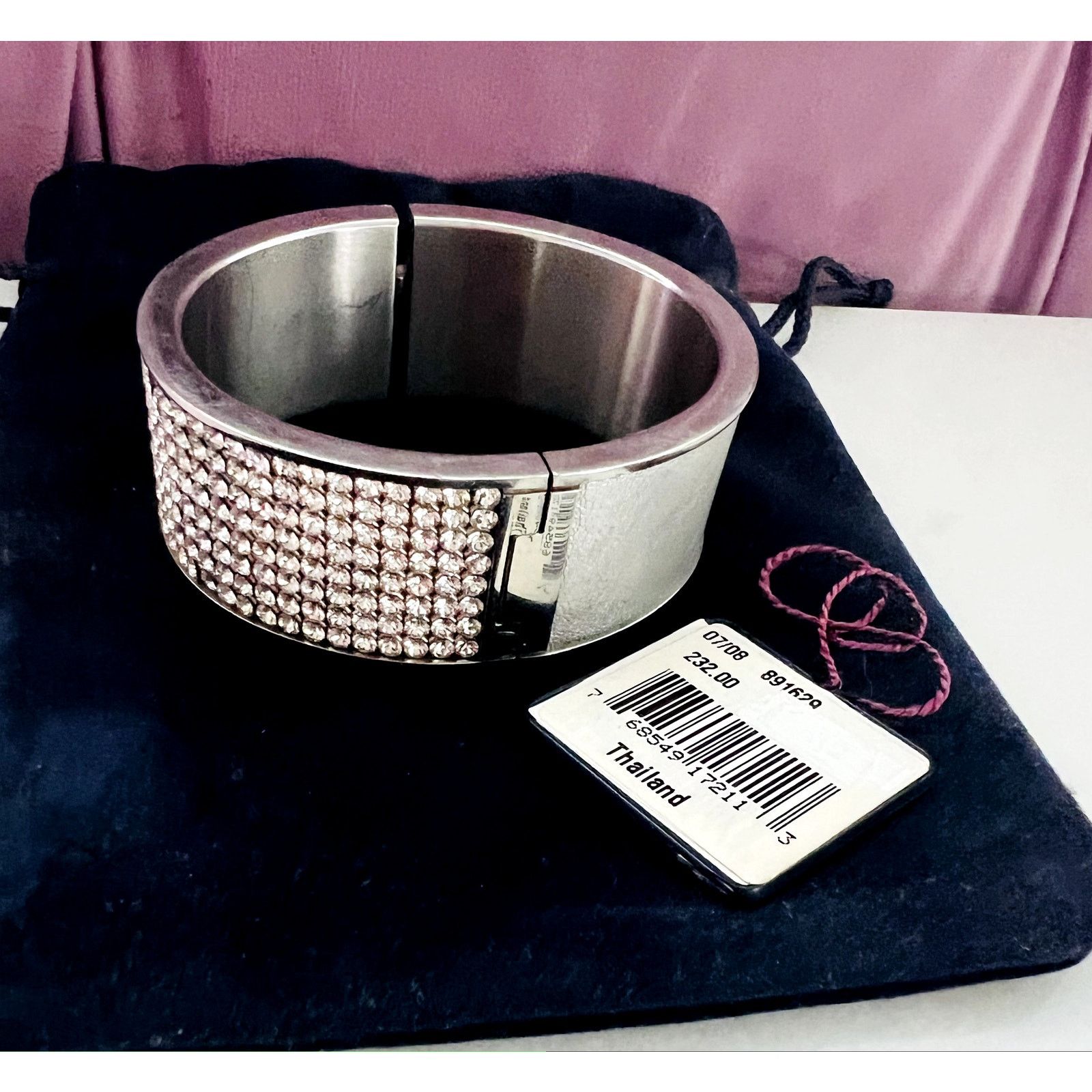Swarovski NWT Swarovski Intervalle signed crystal bangle Medium Size ONE SIZE - 1 Thumbnail