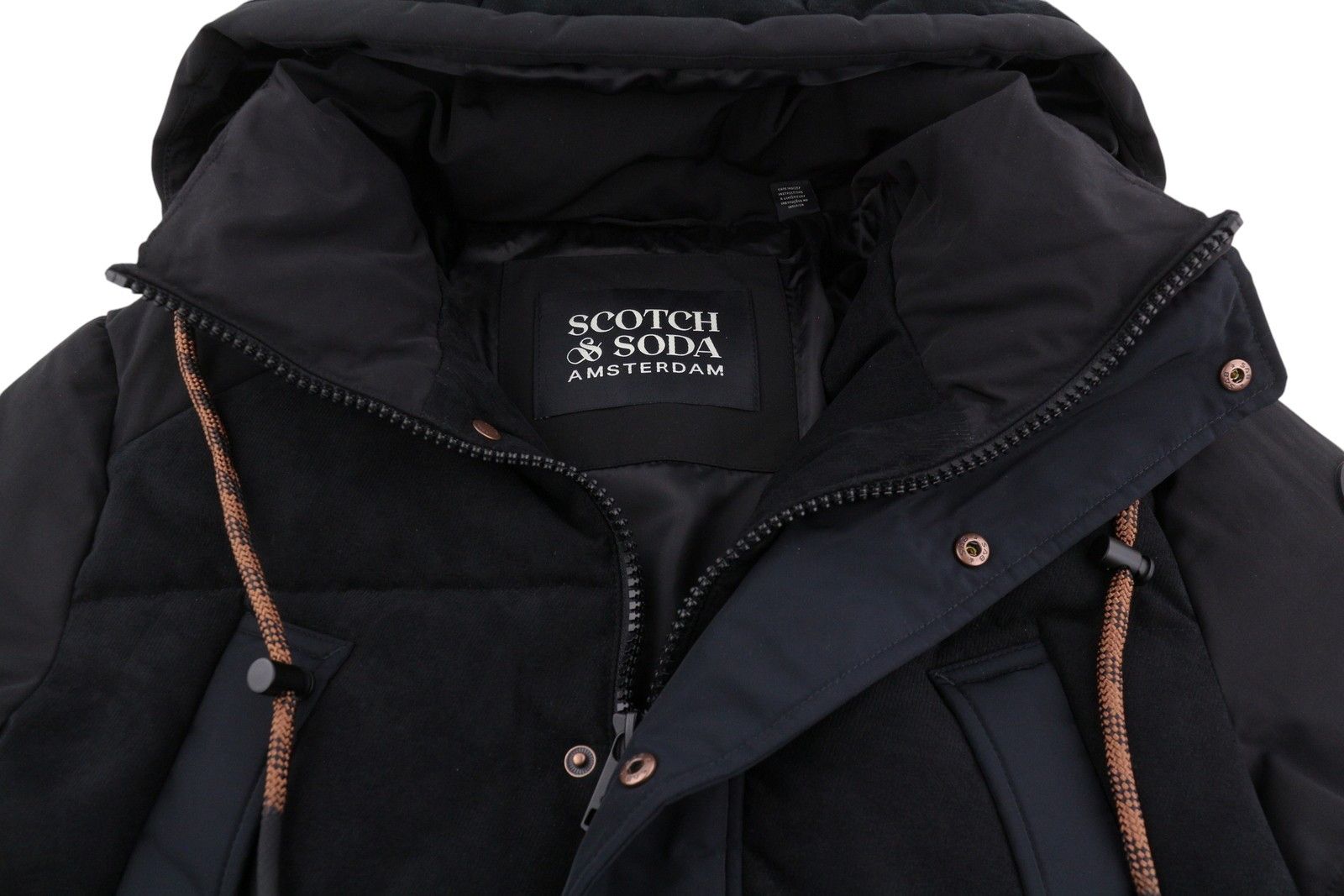 Scotch & Soda ARZA S Black Quilted Padded Parka RRP339 88616 Size US S / EU 44-46 / 1 - 5 Thumbnail