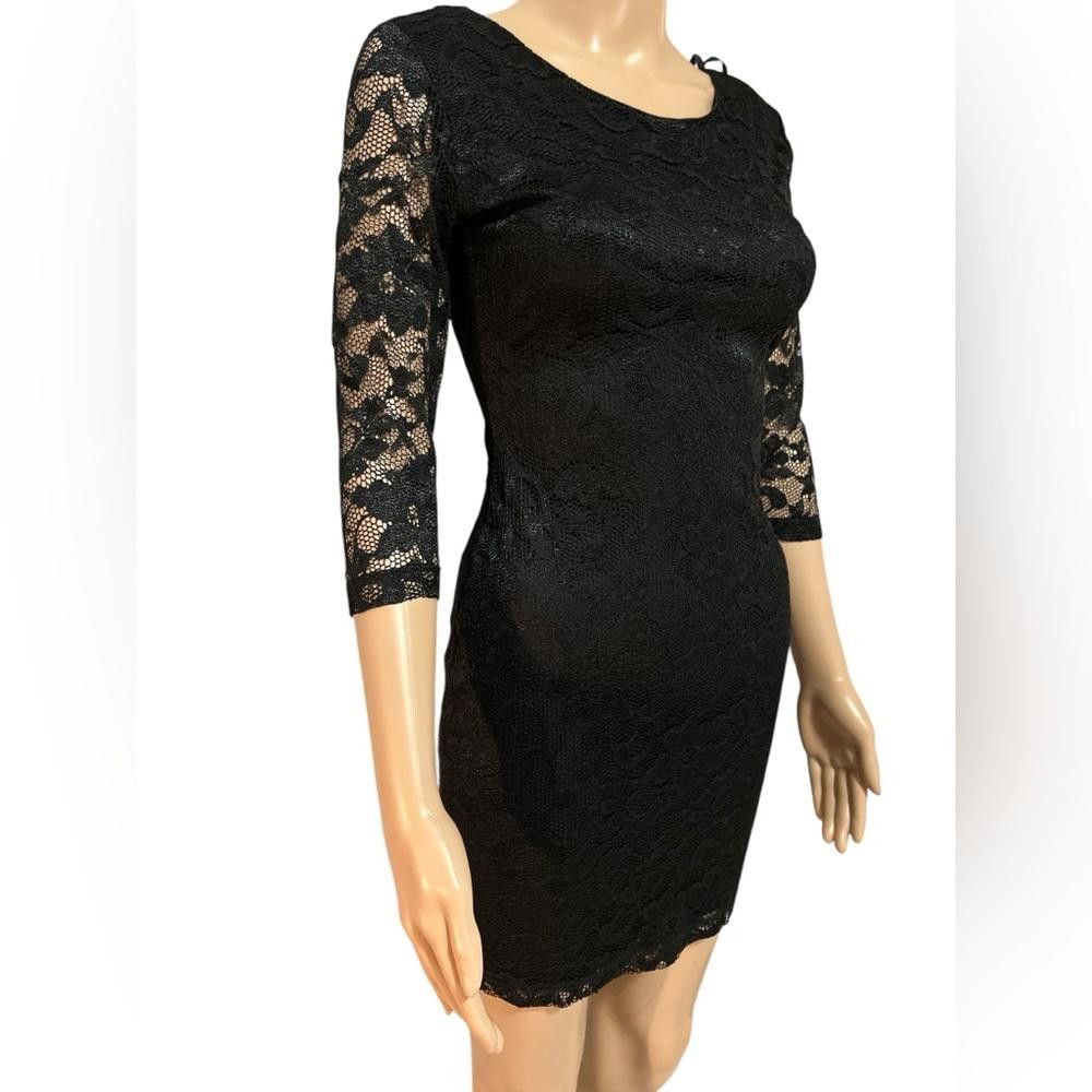 Guess Elegant Black Lace Dress Size XS / US 0-2 / IT 36-38 - 4 Thumbnail