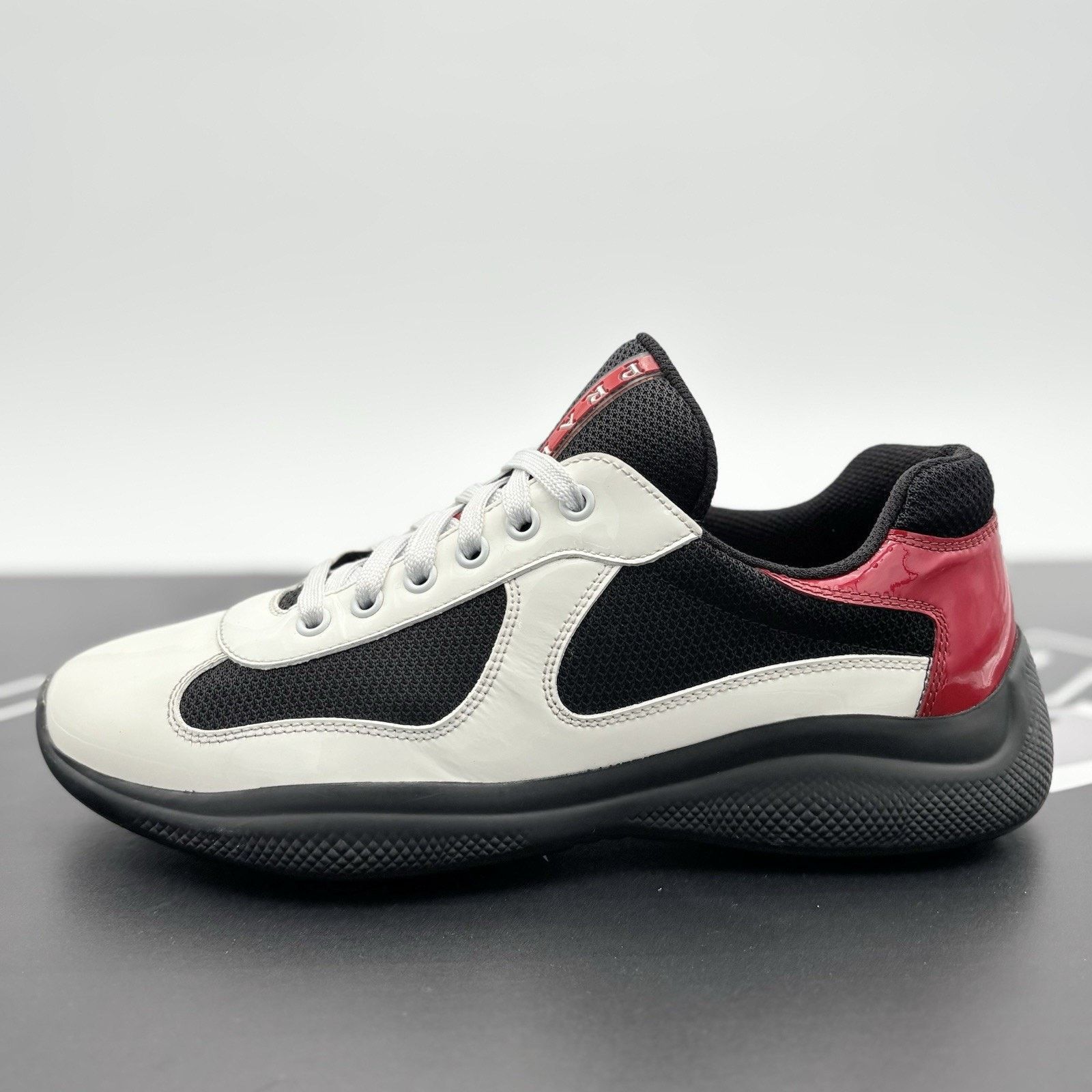 Prada Prada Americas Cup ' Black White Red ' | SUPER CLEAN! Size US 7 / EU 40 - 7 Thumbnail