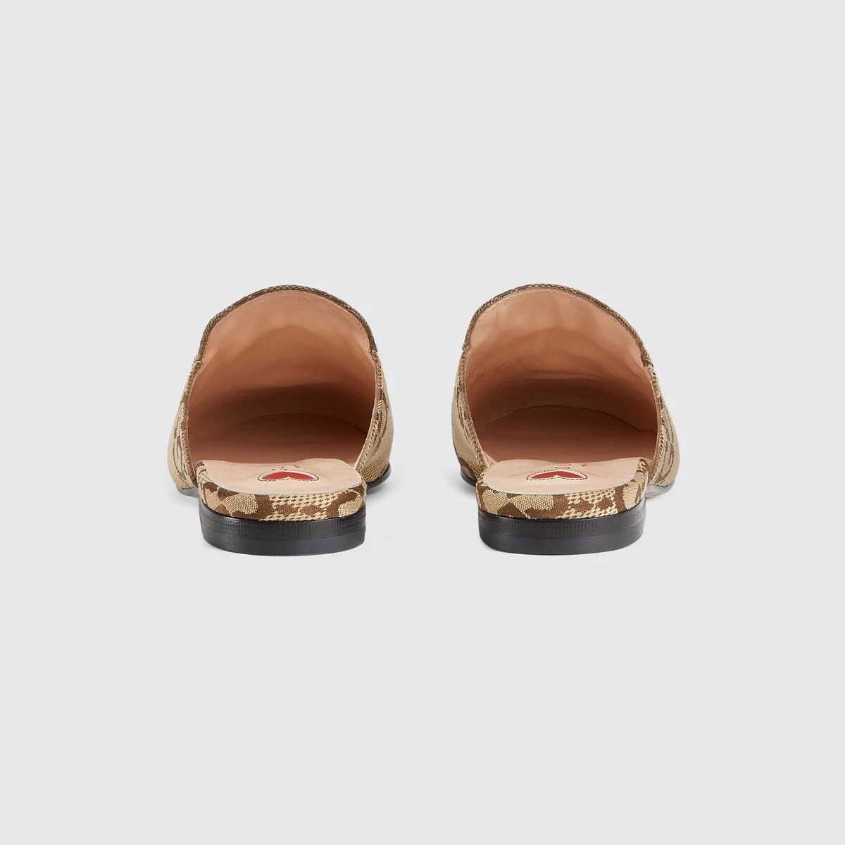 Gucci o1s1wg110525 Women's Princetown Slippers in Beige Size US 11.5 / IT 41.5 - 4 Thumbnail
