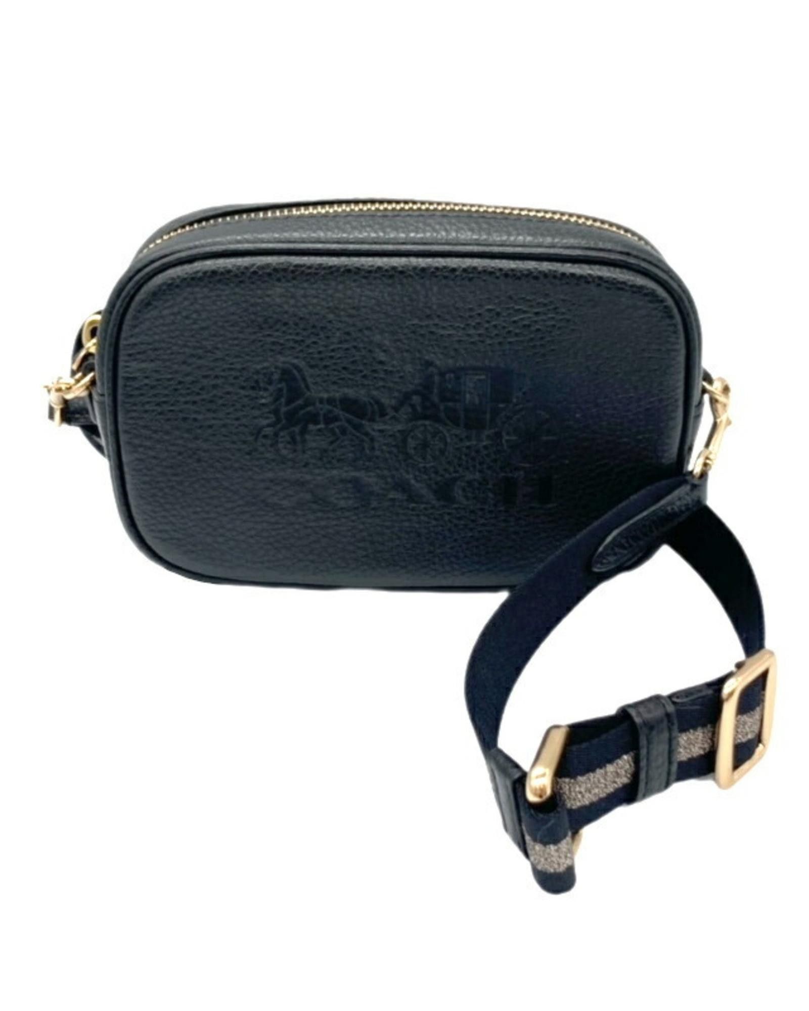 image of Coach Versatile Leather Shoulder Bag in Black, Women's