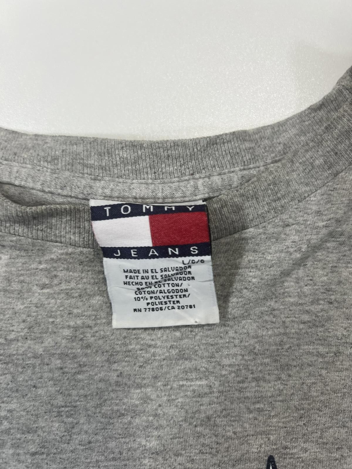 Tommy Jeans Tommy Jeans Grey Long Sleeve Shirt with American Flag Print Size US L / EU 52-54 / 3 - 3 Thumbnail