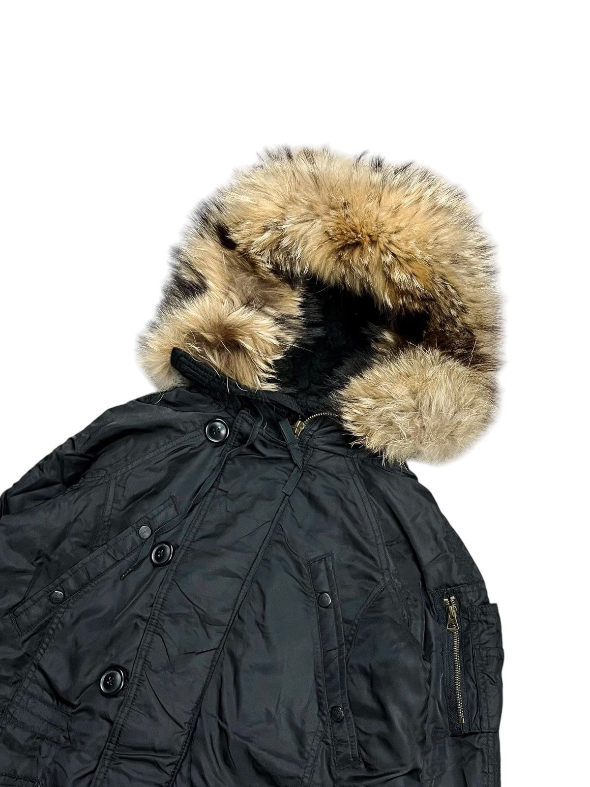 If Six Was Nine 2000s GOA - Apocalypse Fur Hoodie Jacket Size US M / EU 48-50 / 2 - 5 Thumbnail
