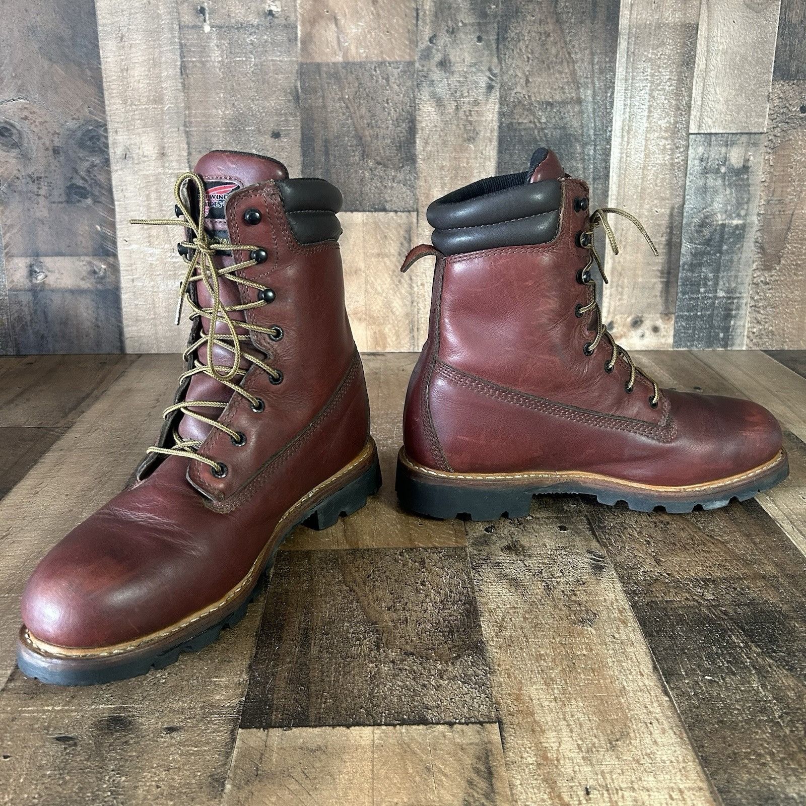 Red Wing Red Wing 1201 EH Lace Up Waterproof Work Boots Mens 9.5 EE Size US 9.5 / EU 42-43 - 10 Thumbnail