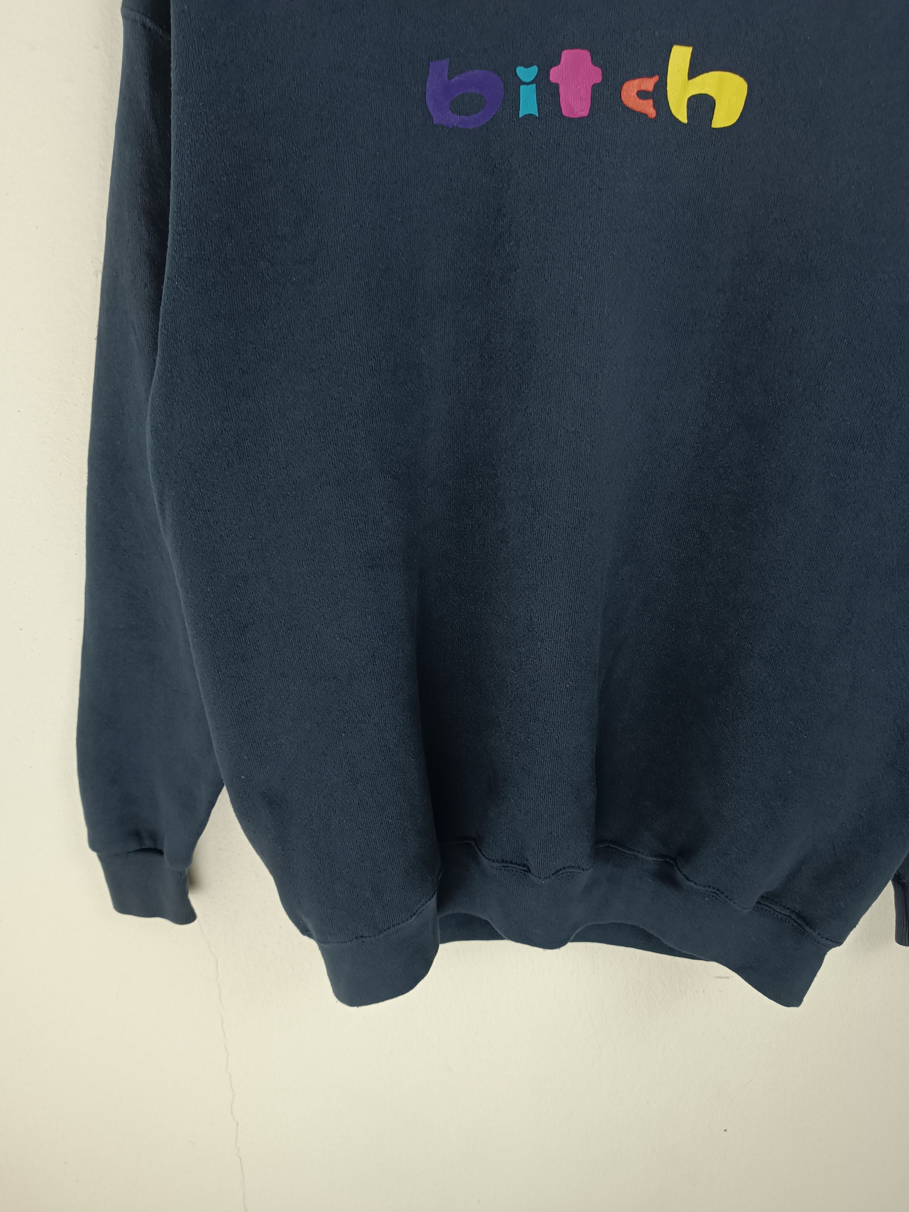 Vintage RARE🔥VINTAGE 90'S BITCH SKATEBOARD SWEATER Size US M / EU 48-50 / 2 - 5 Thumbnail