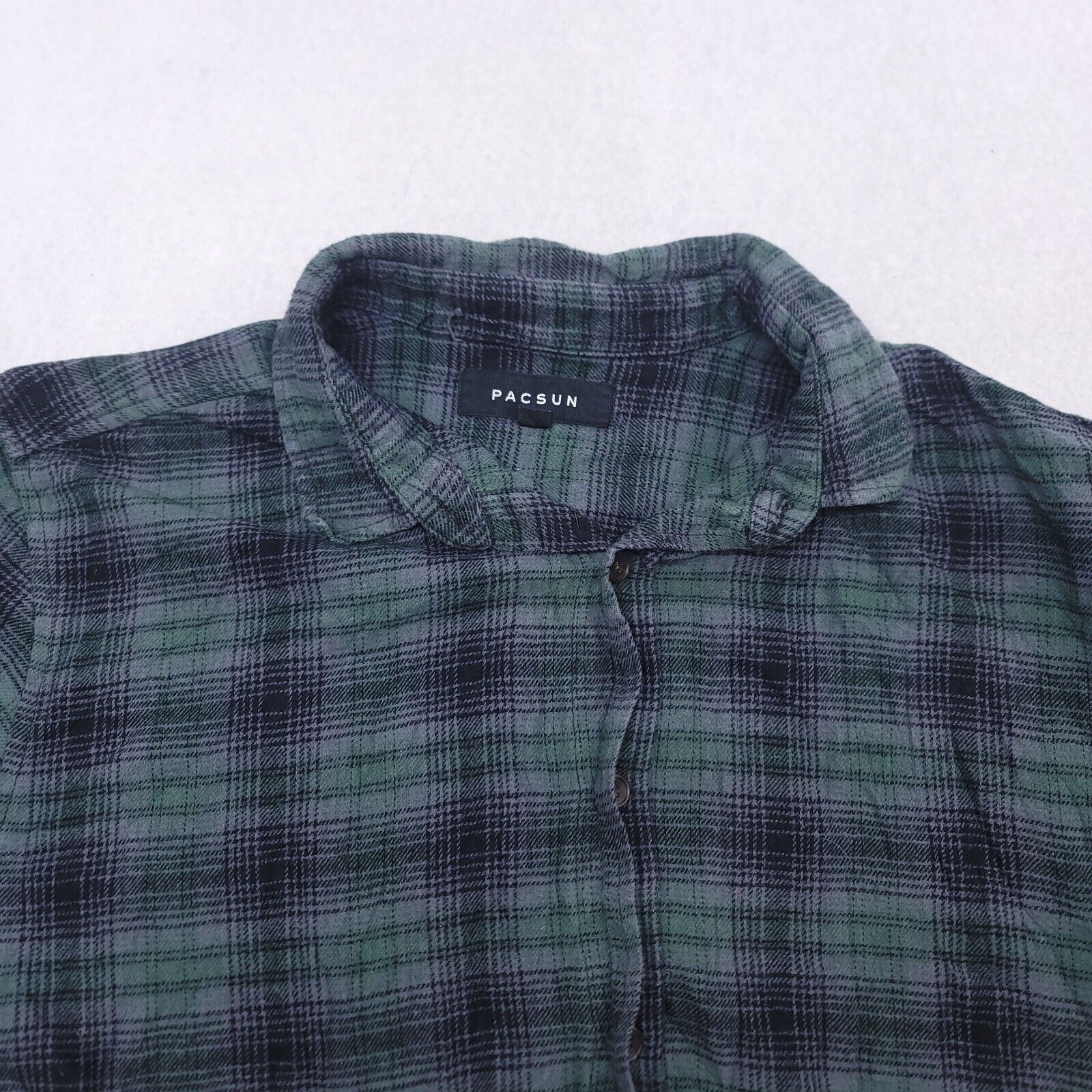 Pacsun PacSun Tartan Flannel Shirt Mens Size Large L Green Black Size US L / EU 52-54 / 3 - 1 Thumbnail