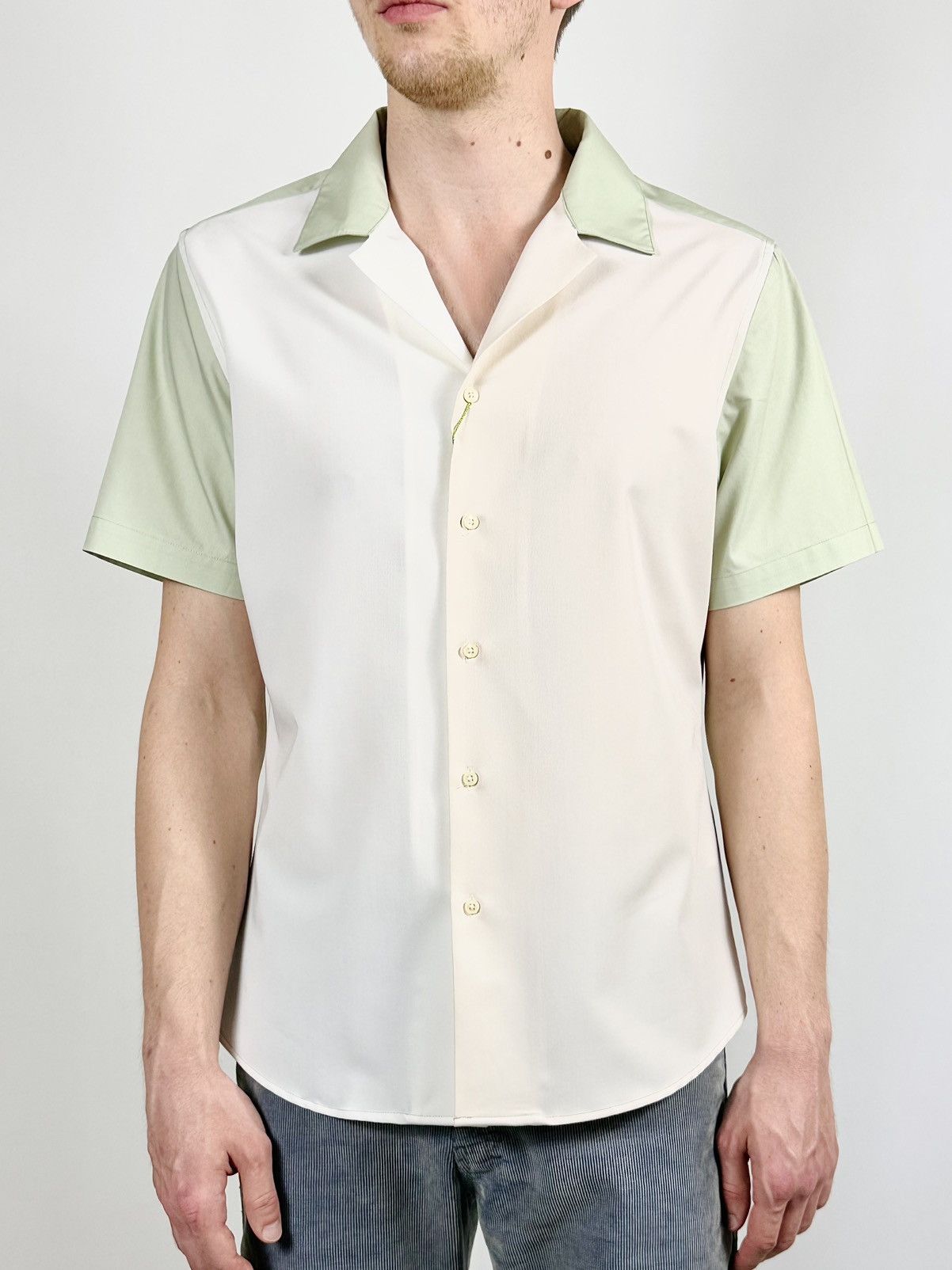 Gianni Feraud Gianni Feraud Camp Collar 3 Tone Short Sleeve Shirt Size US L / EU 52-54 / 3 - 3 Thumbnail